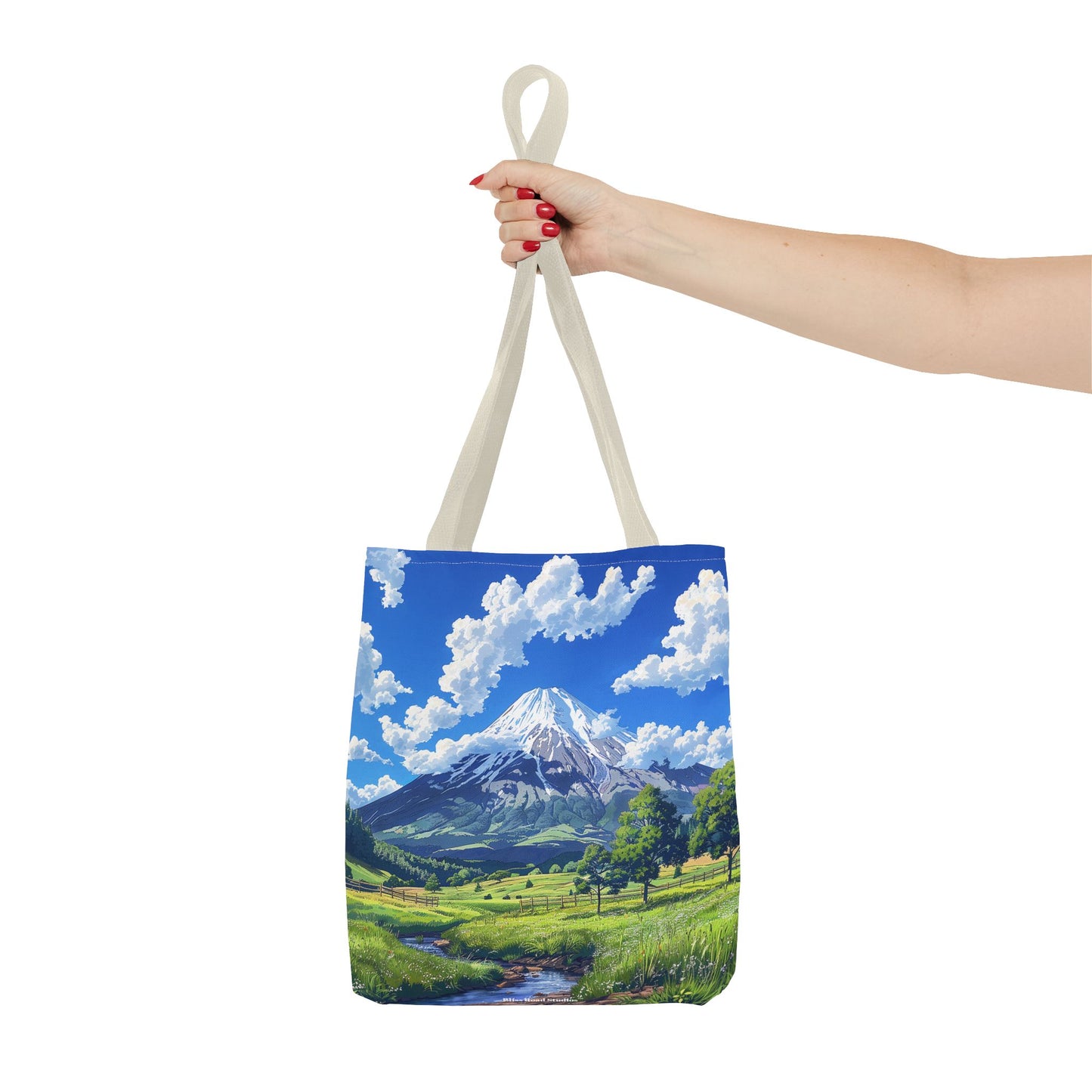 Mount Fuji Serenity Tote Bag - Carry the Tranquil Beauty of Japan's Iconic Peak! Available in 3 sizes.