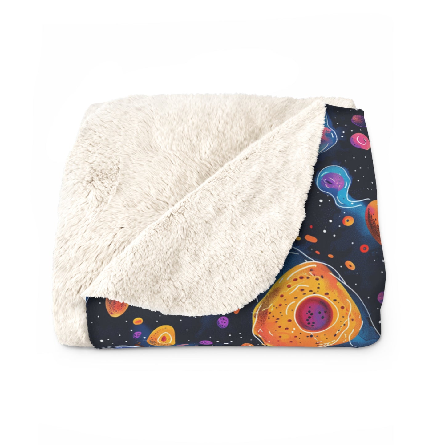 Birth of Celestial Life Sherpa Fleece Blanket - Look into the Origins of the Universe from Your Couch! Available in 2 sizes.