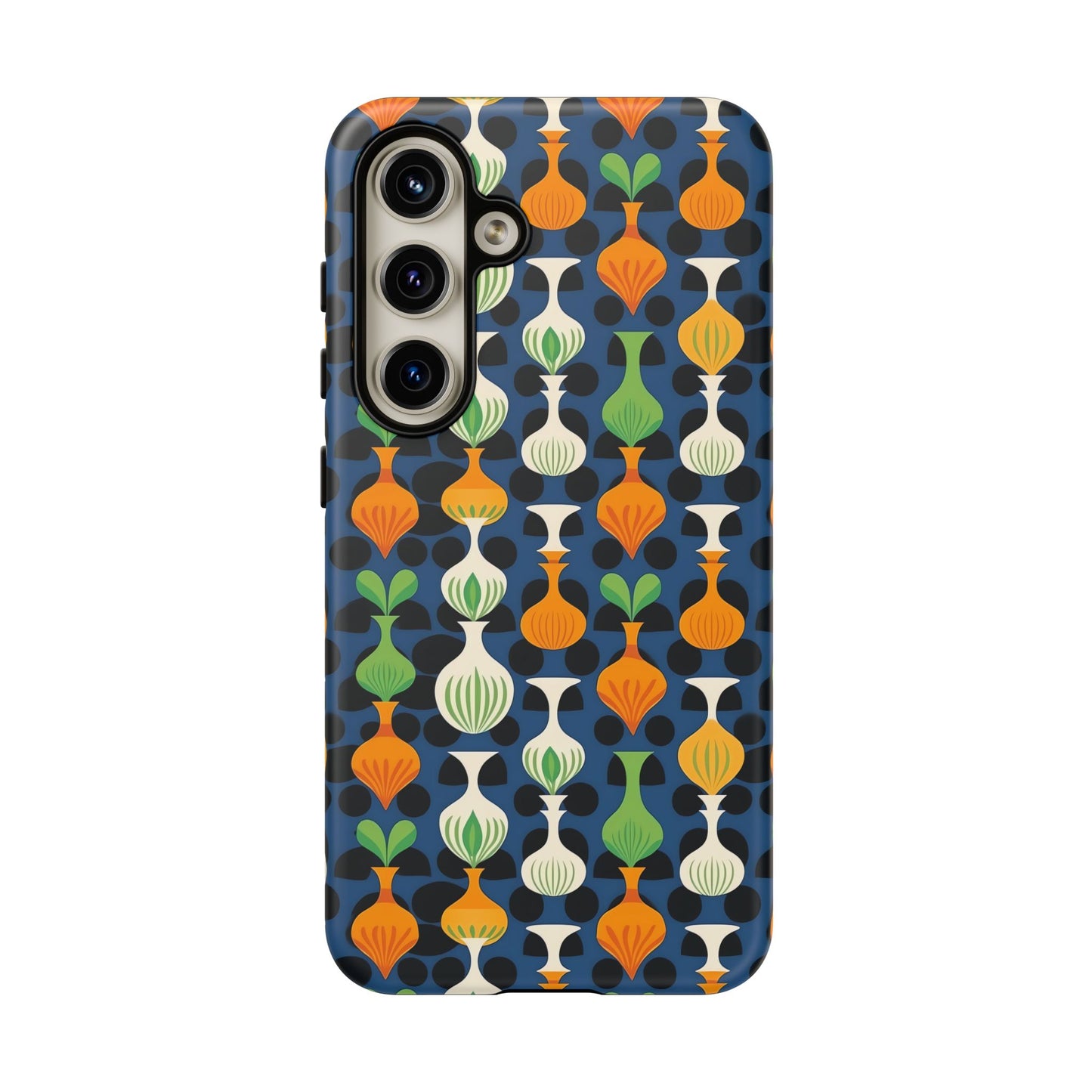Mod Floating Vases Tough Phone Case for Apple iPhone, Samsung Galaxy, and Google Pixel.