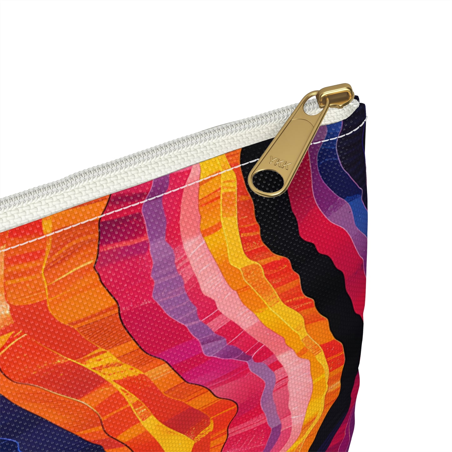Desert Sunset Waves Accessory Pouch - Ride the Golden Waves of the Desert Sunset! Available in 2 sizes.