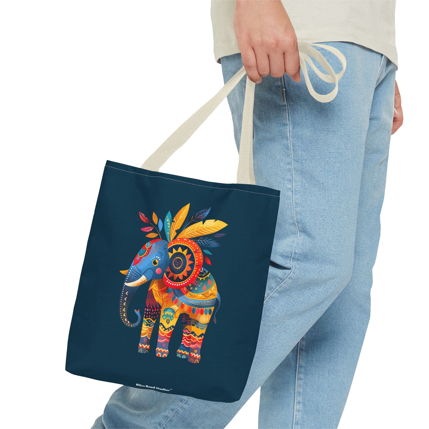 Ethnic Elephant Tote Bag - Carry the Spirit of the African Savanna with the Ethnic Elephant Tote! Available in 3 sizes.