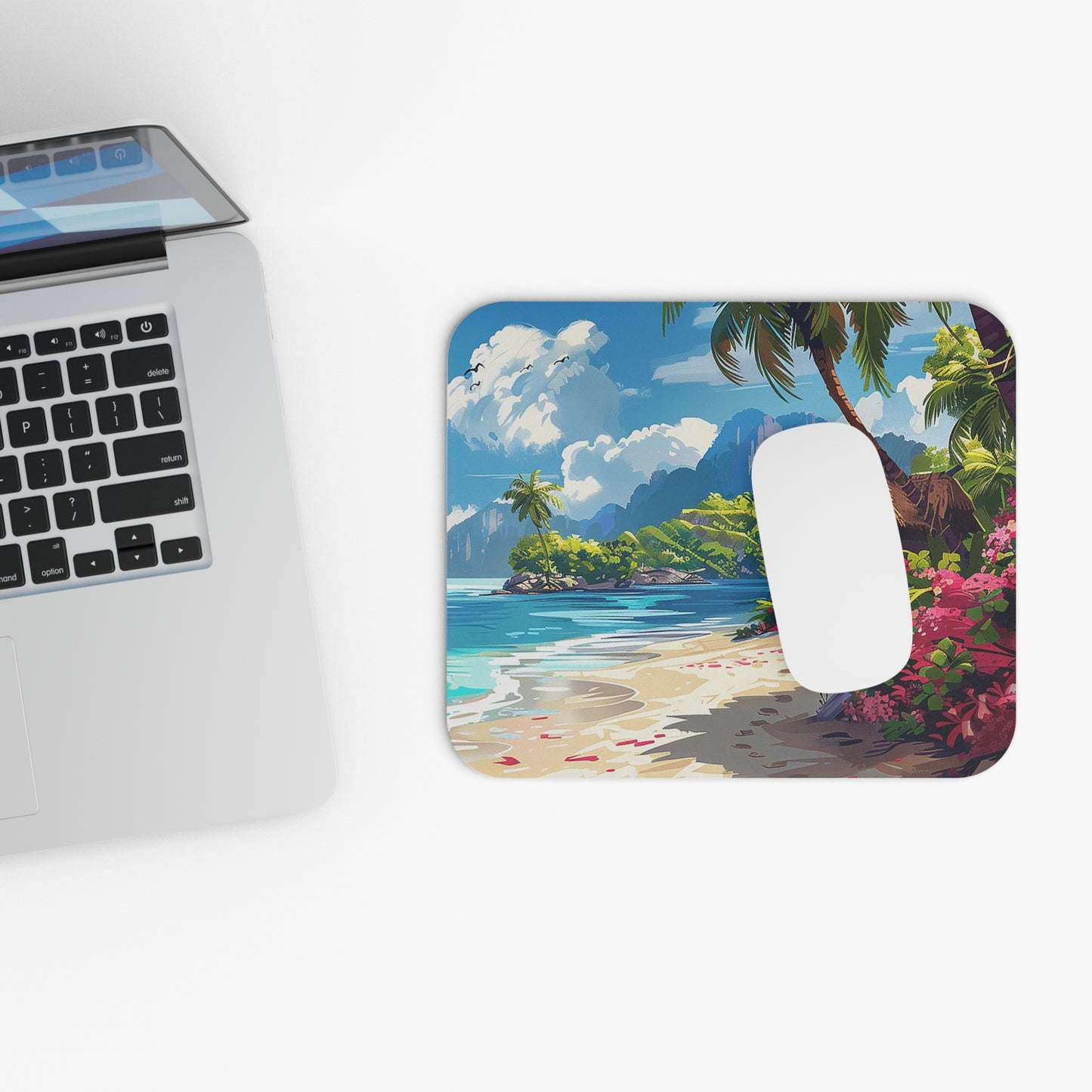 Bougainvillea Island Paradise Mouse Pad - Bring the Beauty of the Tropics to Your Desk!