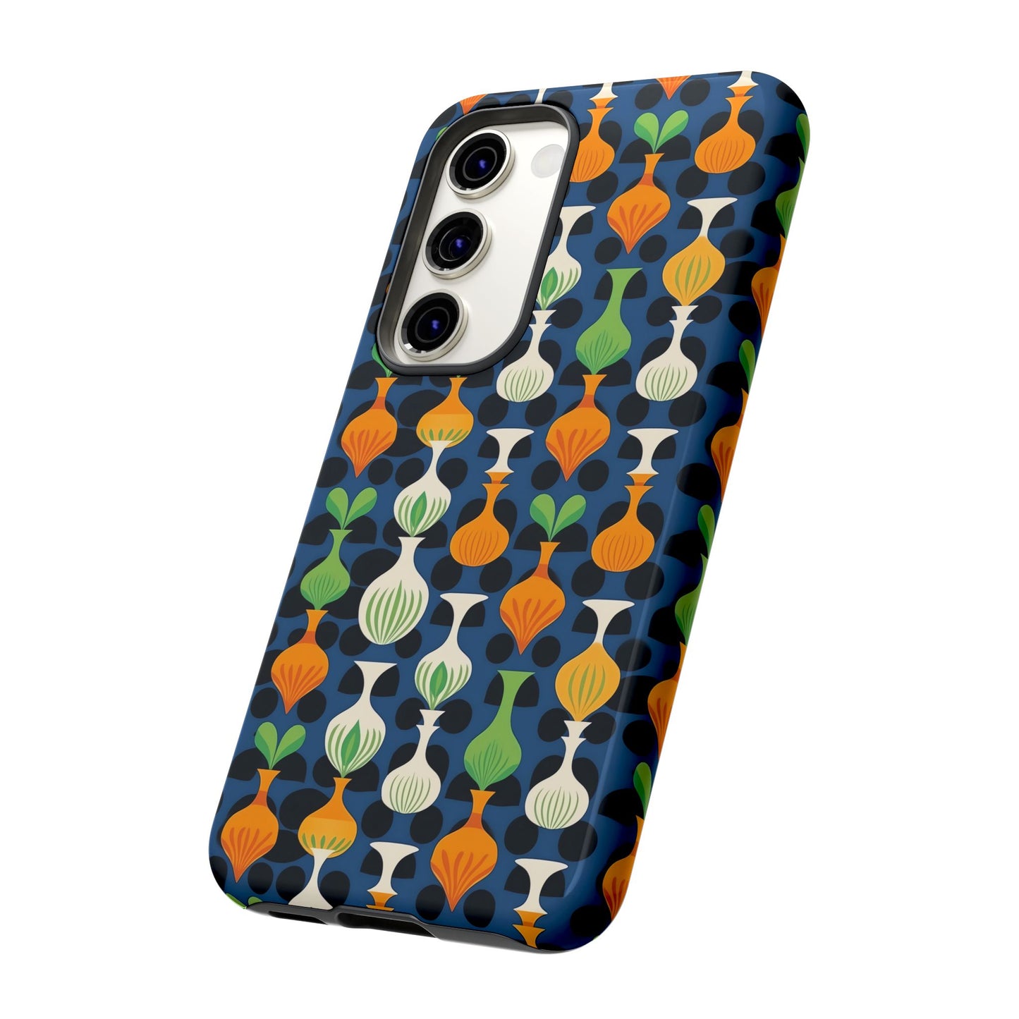 Mod Floating Vases Tough Phone Case for Apple iPhone, Samsung Galaxy, and Google Pixel.