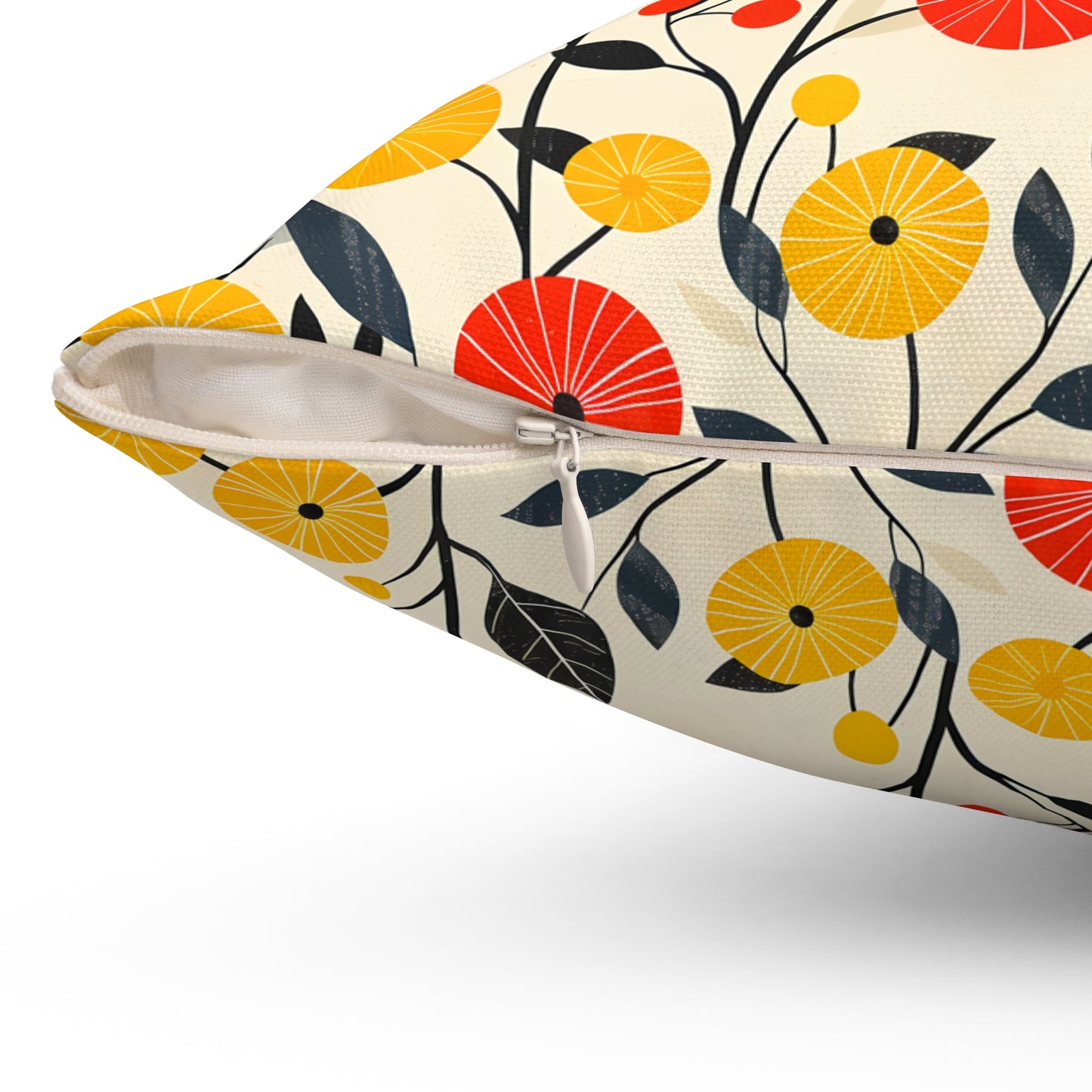 Mod Twig Bliss Square Throw Pillow - Spun Polyester - Double-Sided Print - Concealed Zipper - Available in 4 sizes.