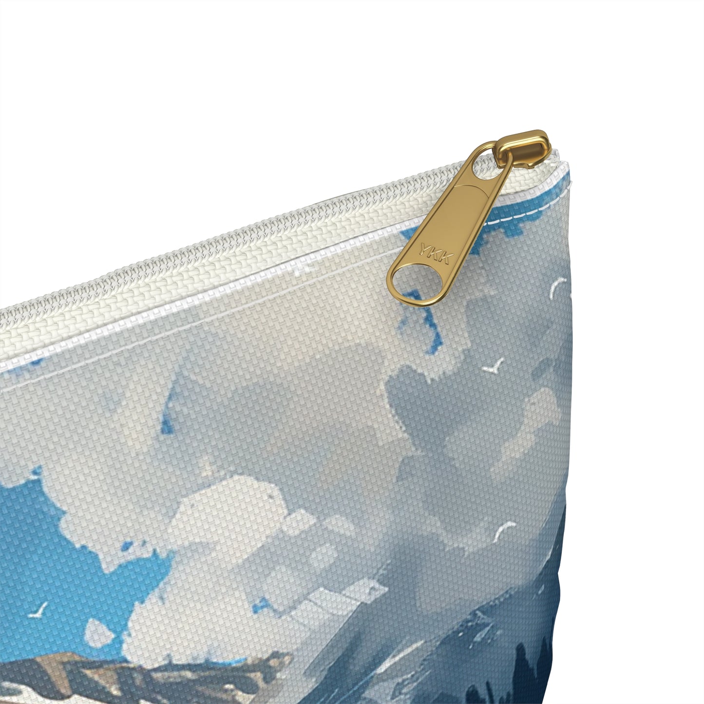 Paddling Pup Paradise Accessory Pouch - Paddle on Tranquil Waters with Your Furry Friend! Available in 2 sizes.