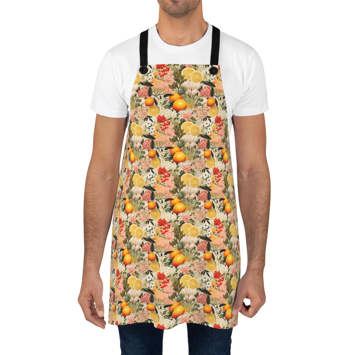 Old World Citrus Delight Adult Apron - Squeeze the Day with Style - Old World Citrus Delight Apron!