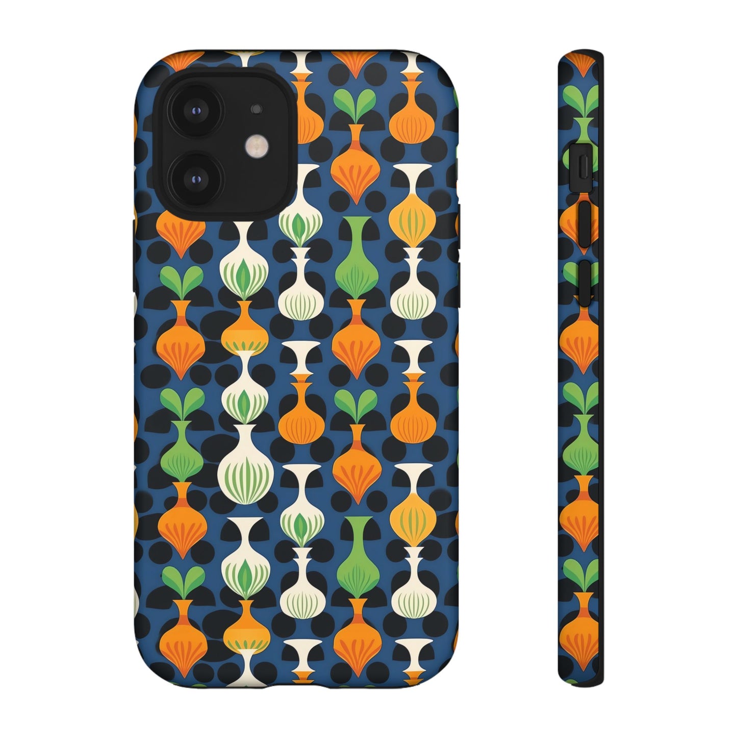 Mod Floating Vases Tough Phone Case for Apple iPhone, Samsung Galaxy, and Google Pixel.