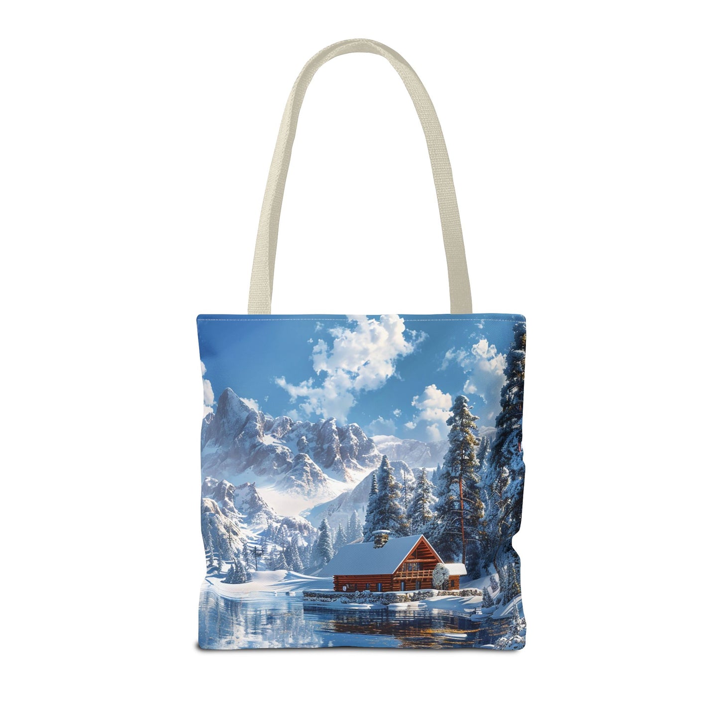 Winter Wonderland Retreat Tote Bag - Embrace Winter's Serenity with this Tote! - Available in 3 sizes.