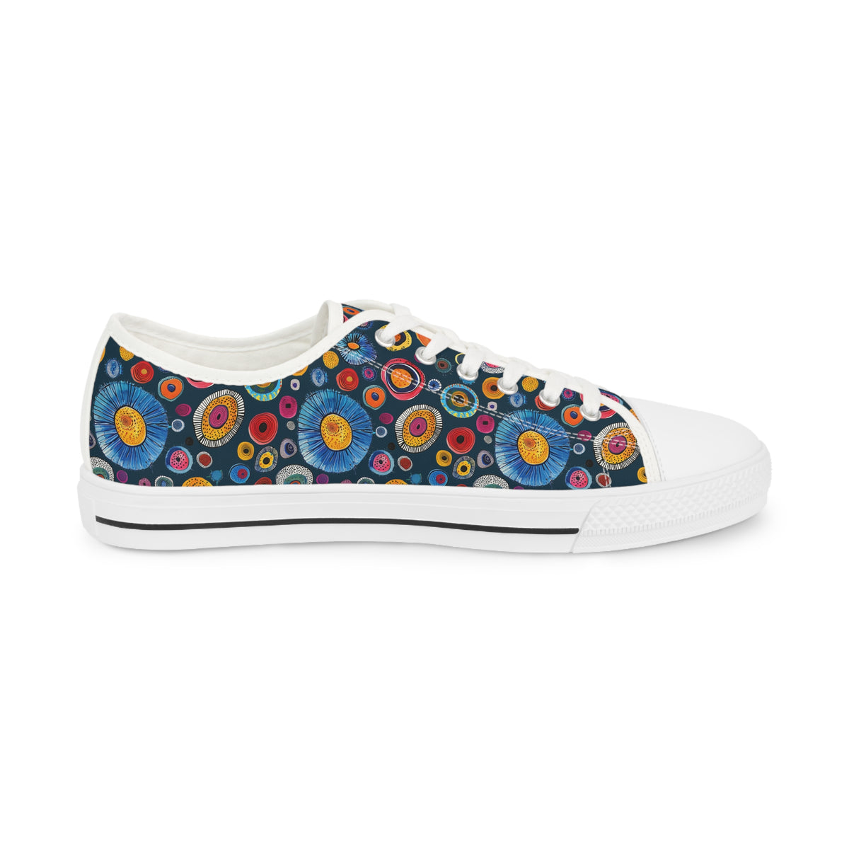 Primordial Space Life Men's Low Top Sneakers - Step into the Unknown - Where Science Meets Style!