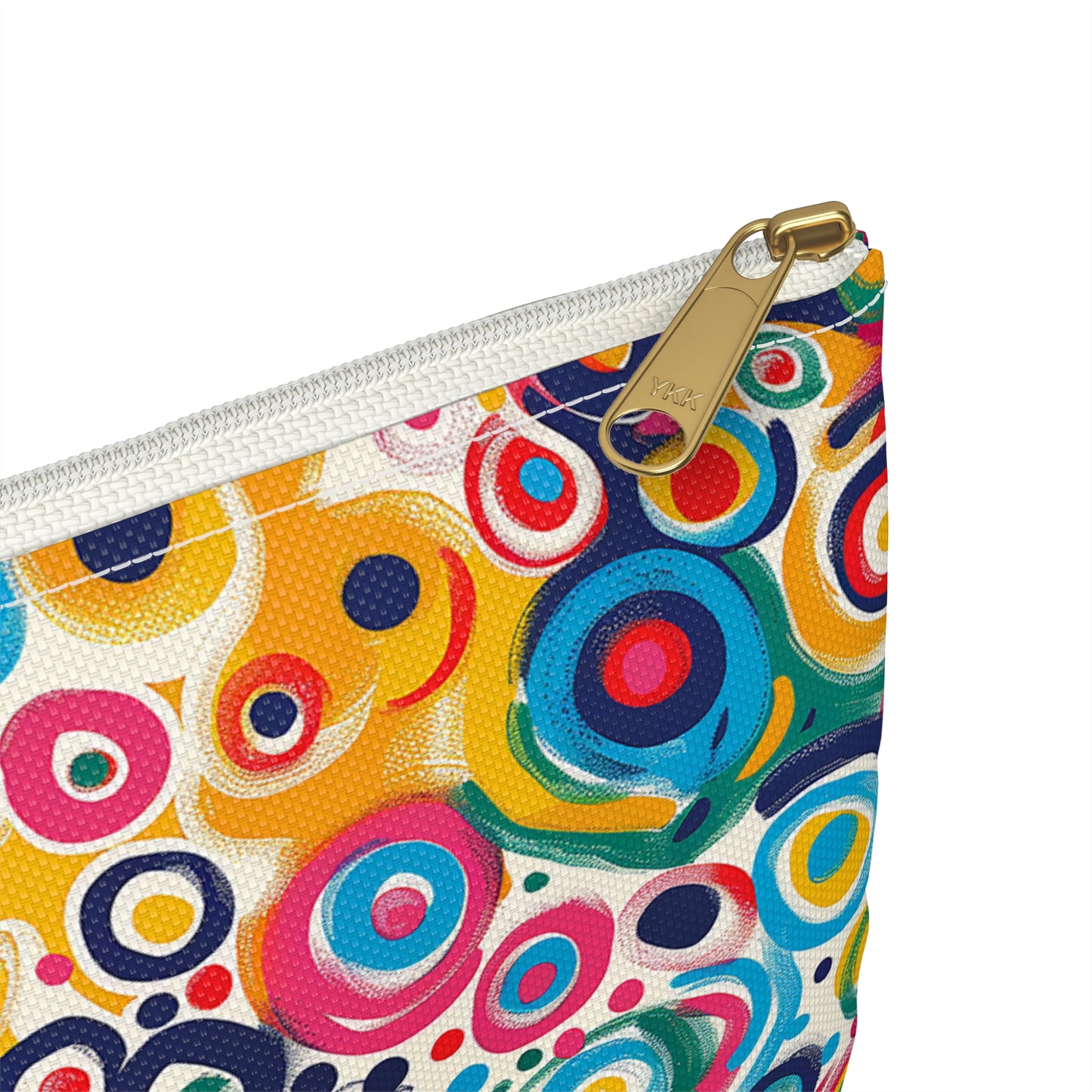 Pop Art Swirls Accessory Pouch - Swirl into Style with a Pop of Color! Available in 2 sizes.
