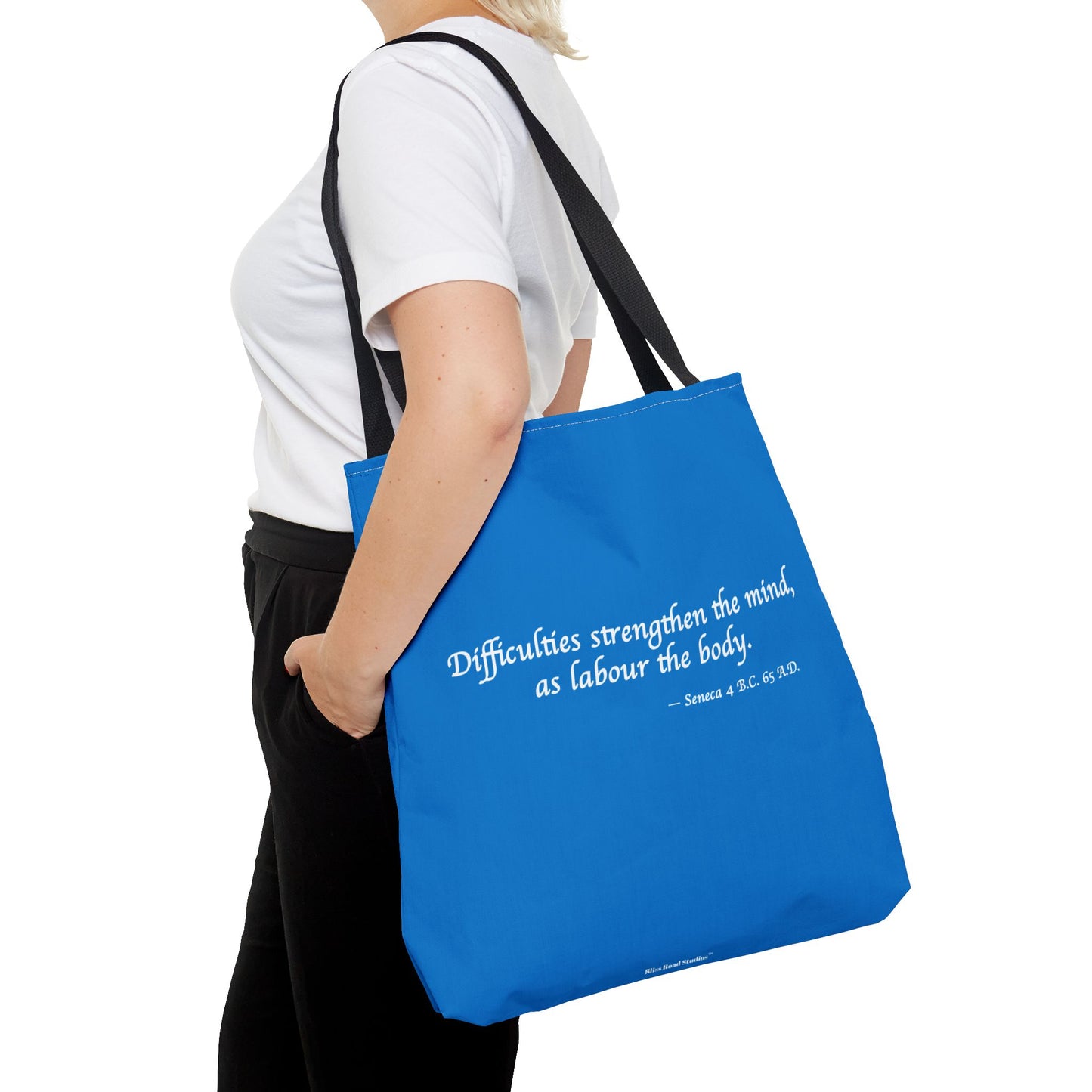 Strength Through Challenges Tote Bag - Carry Wisdom - Embrace Strength! Available in 3 sizes.
