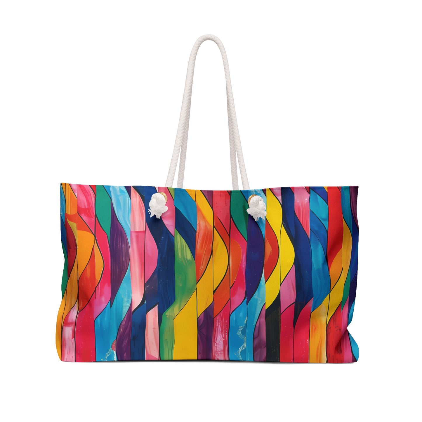 Retro Ripples Weekender Bag - Ride the Wave of Style - Where Retro Charm Meets Modern Flair!