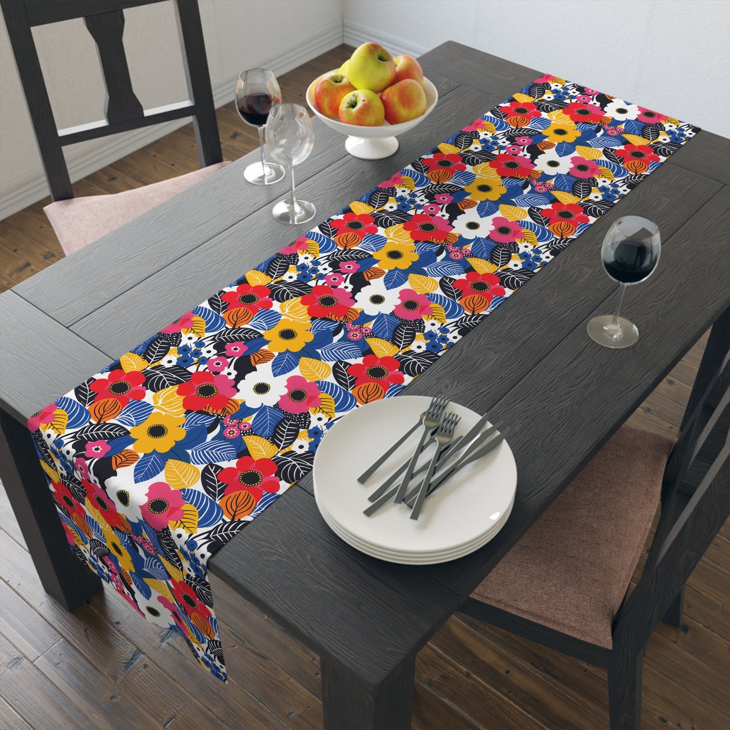 Blossom Burst Table Runner - Brighten Your Table with a Blossom Burst of Style! Available in 2 sizes.