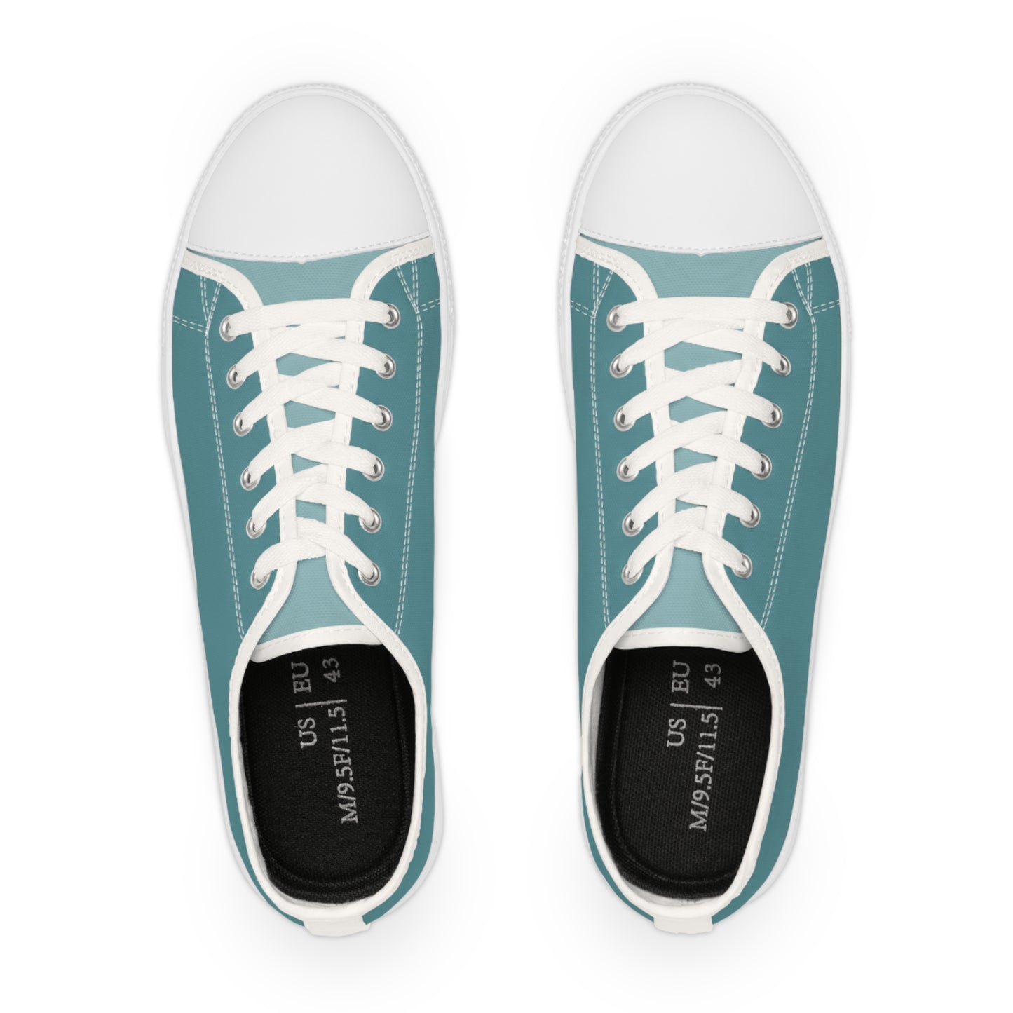 Arctic Ocean Men's Two-Tone Low Top Sneakers - Step into the Arctic – Where Modern Minimalism Meets Cool Elegance!