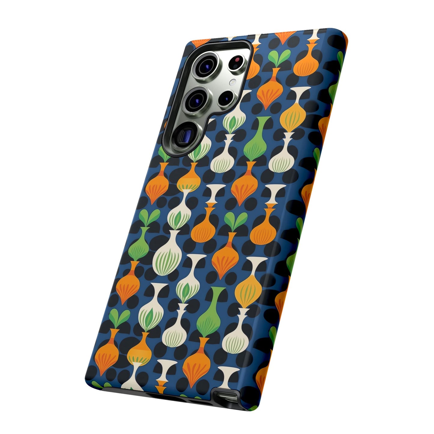 Mod Floating Vases Tough Phone Case for Apple iPhone, Samsung Galaxy, and Google Pixel.