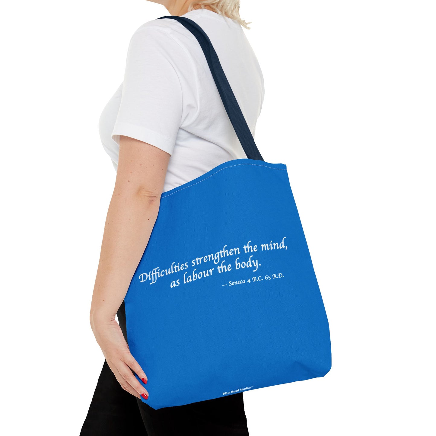 Strength Through Challenges Tote Bag - Carry Wisdom - Embrace Strength! Available in 3 sizes.