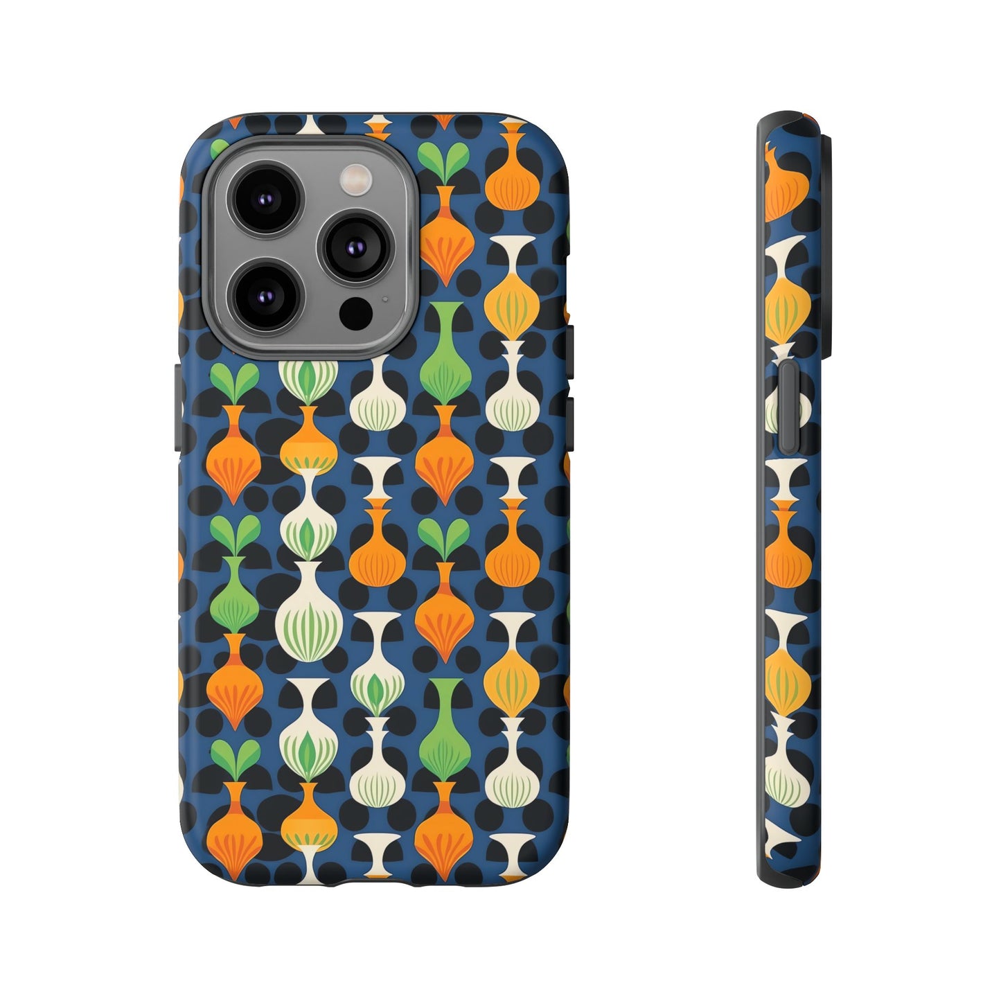 Mod Floating Vases Tough Phone Case for Apple iPhone, Samsung Galaxy, and Google Pixel.