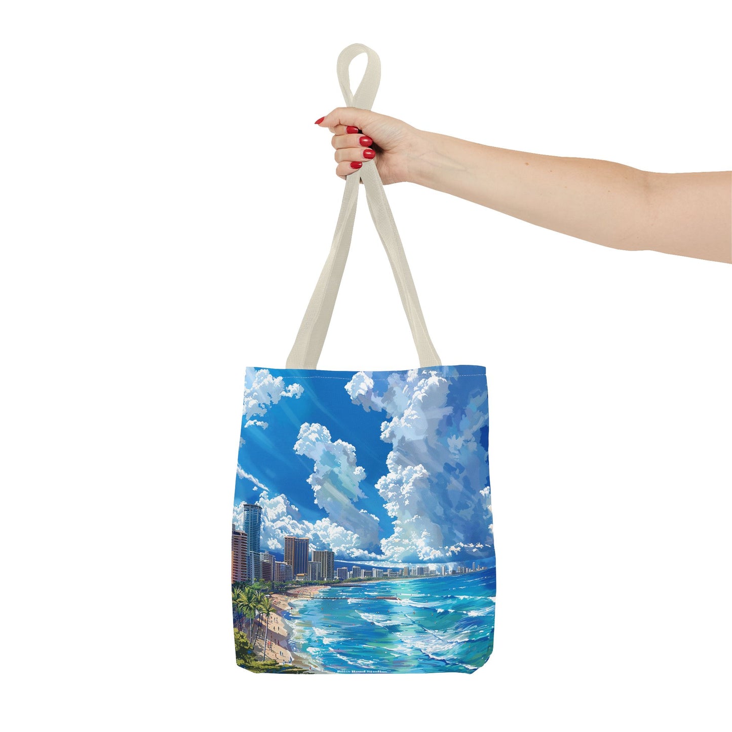 Waikiki Beach Tote Bag - Carry a Slice of Hawaiian Paradise Wherever You Go! Available in 3 sizes.