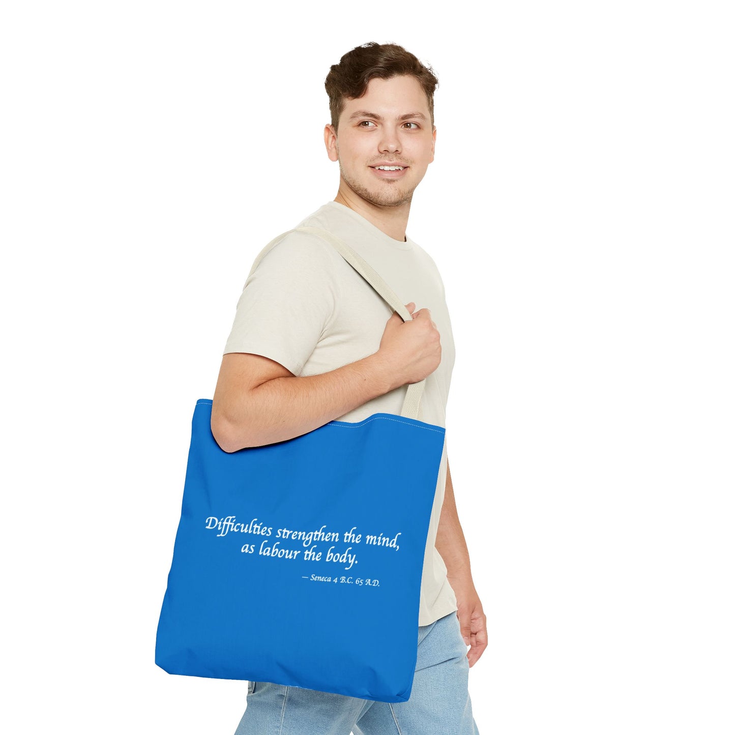 Strength Through Challenges Tote Bag - Carry Wisdom - Embrace Strength! Available in 3 sizes.