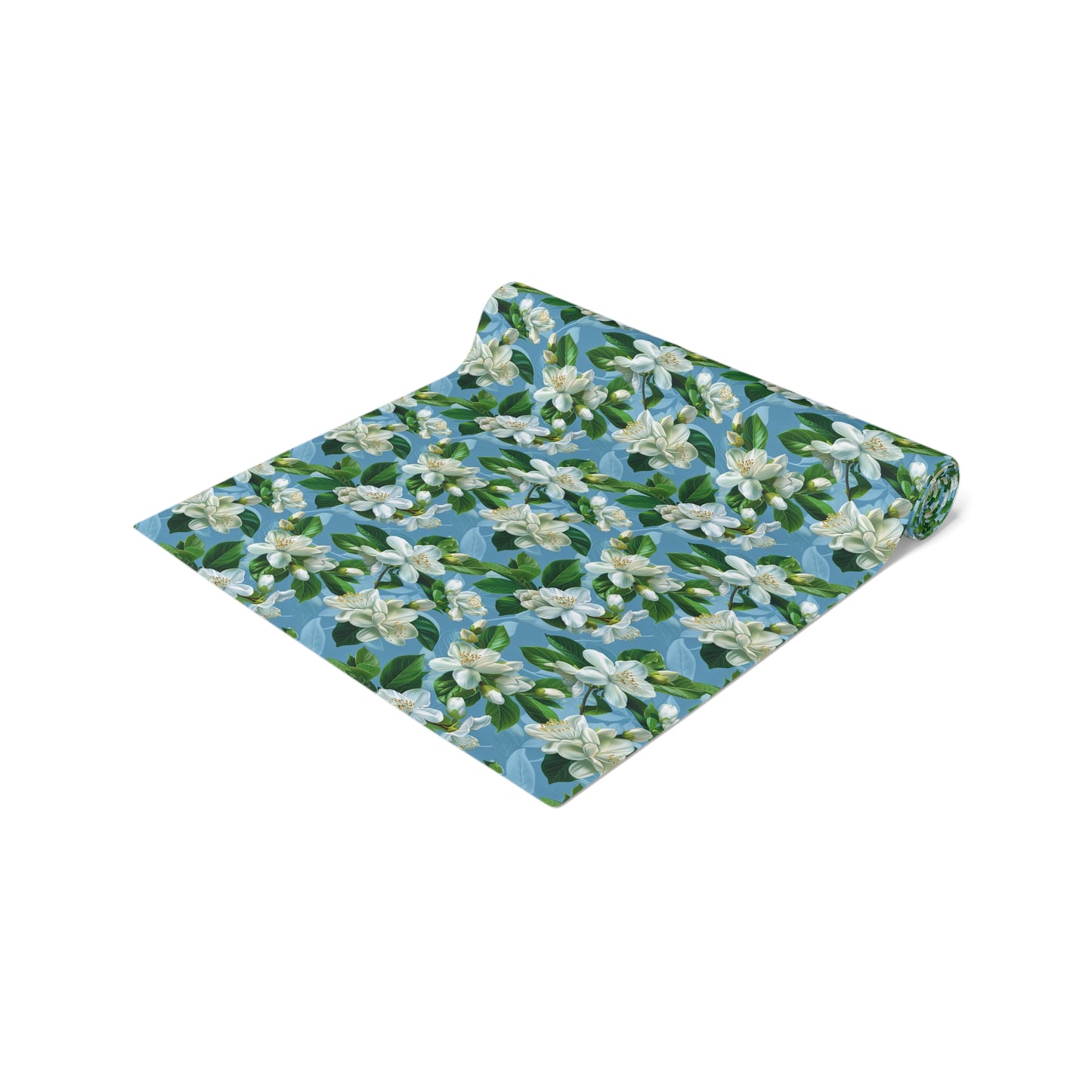 Jasmine Whisper Table Runner - Set Your Table in Tranquil Elegance! Available in 2 sizes.