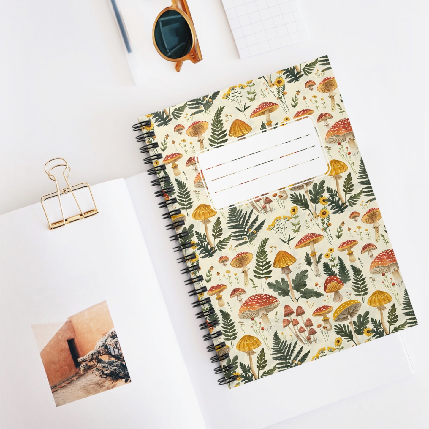 Enchanted Forest Floor Chic Spiral Notebook - Ruled Line - Nature's Whisper: Capture Your Thoughts Amidst the Forest's Charm!