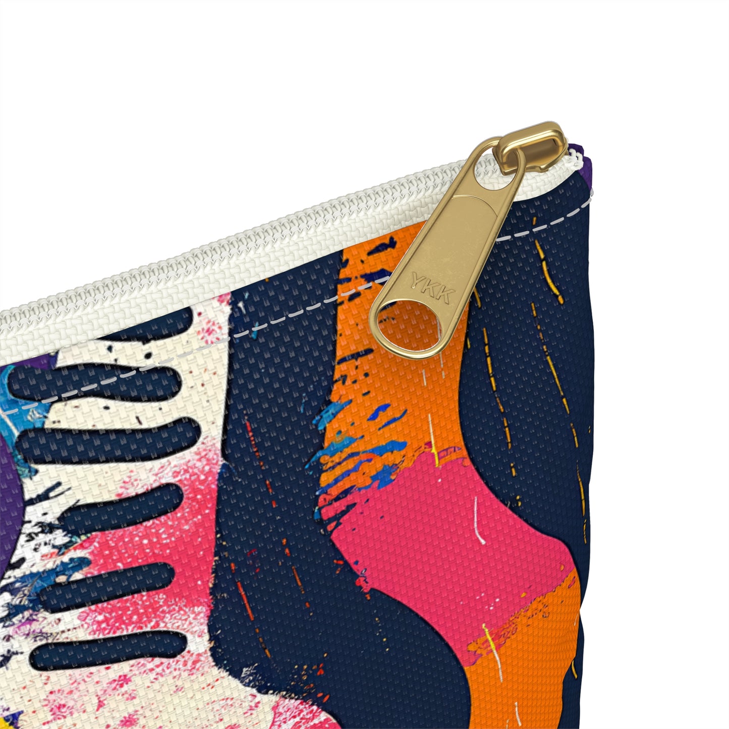 Waveform Vibes Accessory Pouch - Ride the Wave of Modern Art in Style! Available in 2 sizes.
