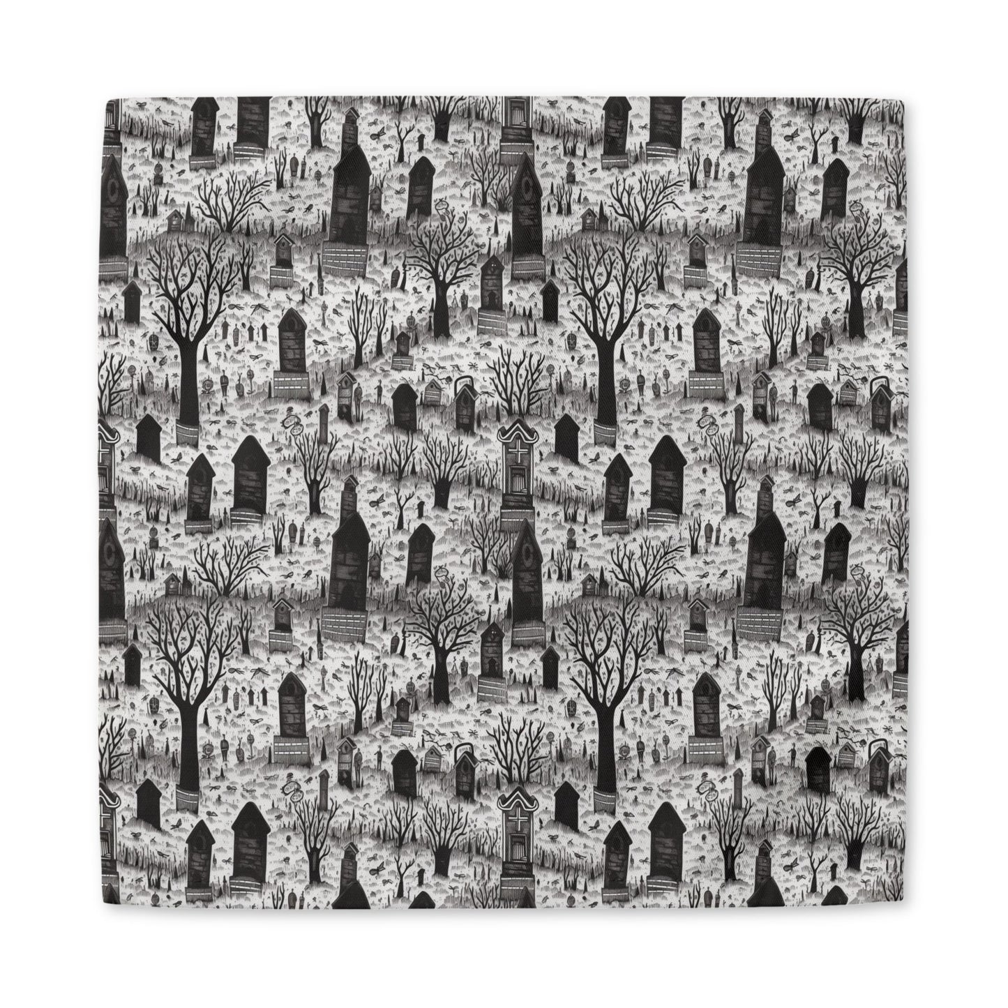 Spooky Gothic Cemetery Chic Halloween cotton twill napkin
