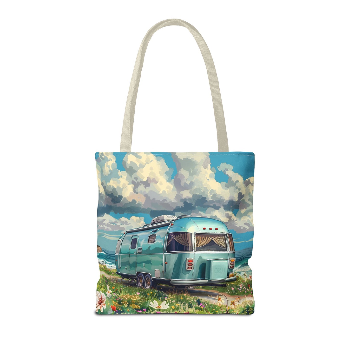 Retro Bliss Adventure Tote Bag - Adventure Awaits, Vintage Style! Available in 3 sizes.