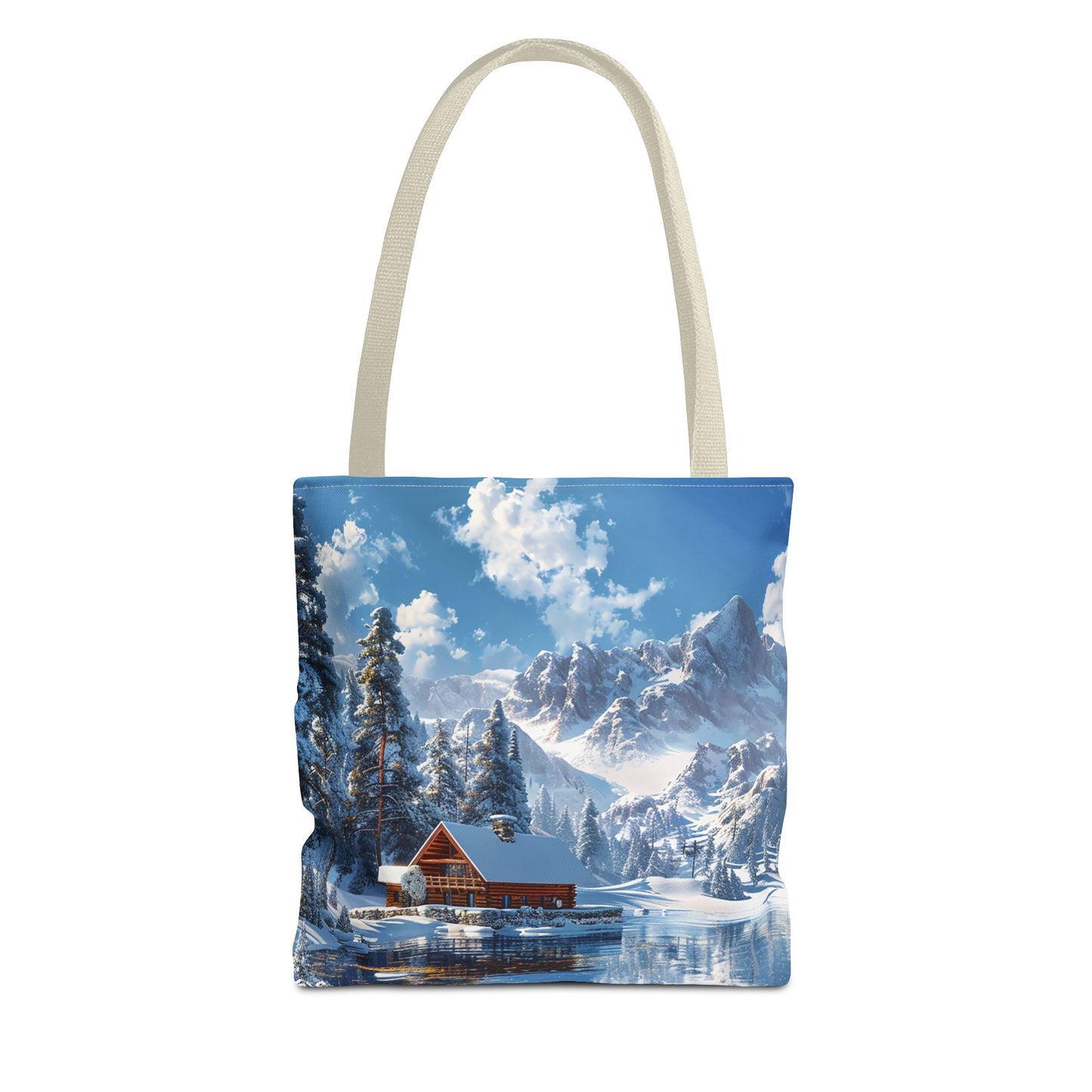 Winter Wonderland Retreat Tote Bag - Embrace Winter's Serenity with this Tote! - Available in 3 sizes.