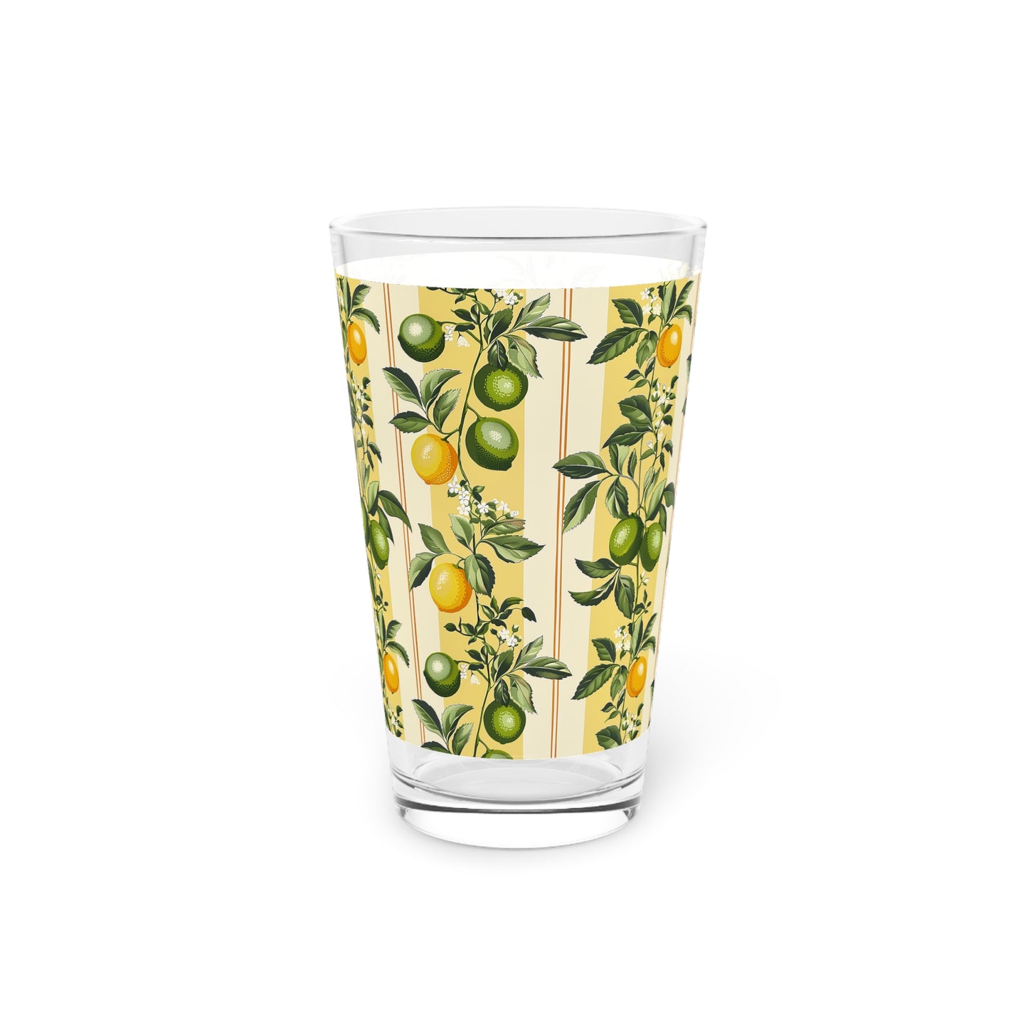 Lemony Lime Pint Glass - 16 oz - Add a Zesty Twist to Your Sips!