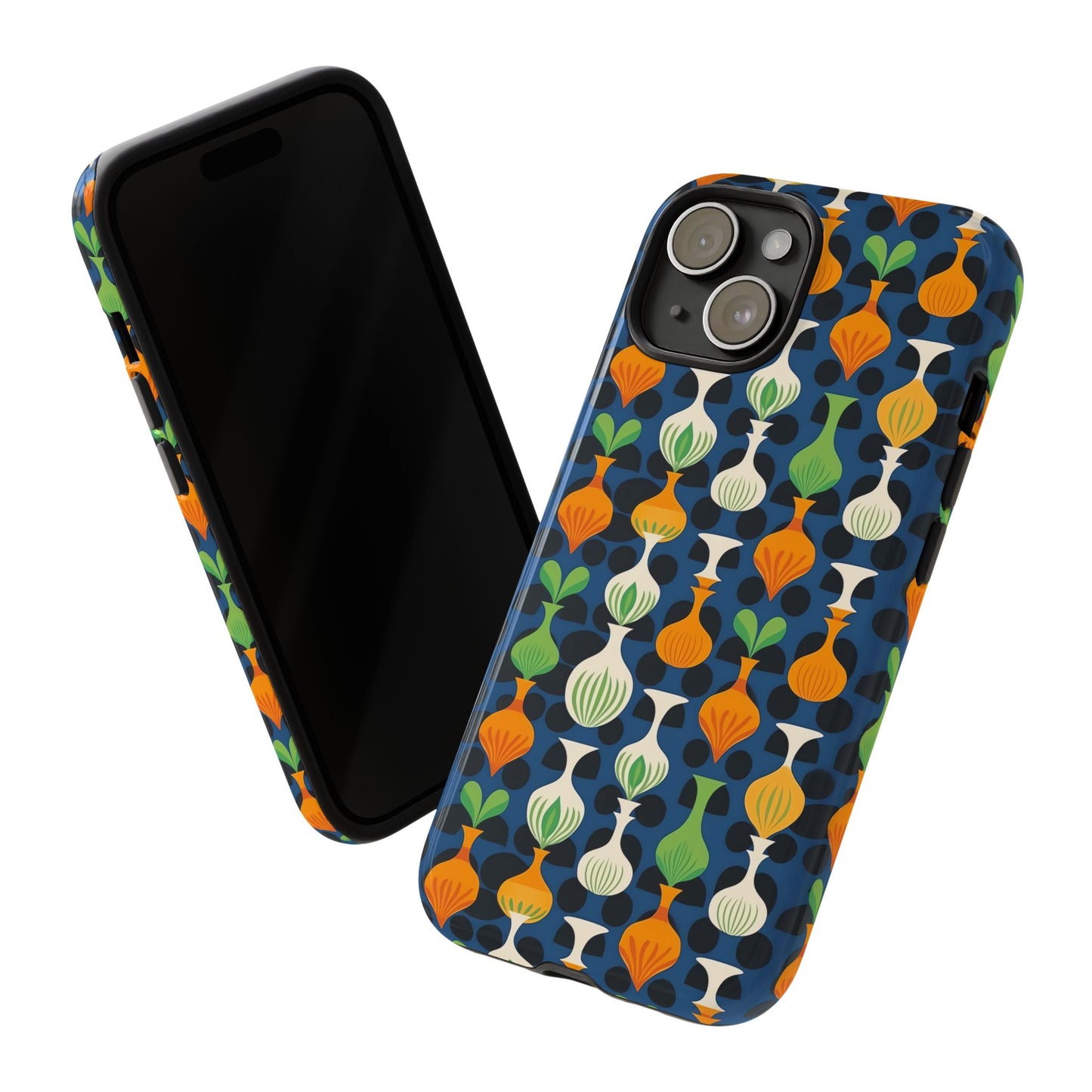 Mod Floating Vases Tough Phone Case for Apple iPhone, Samsung Galaxy, and Google Pixel.