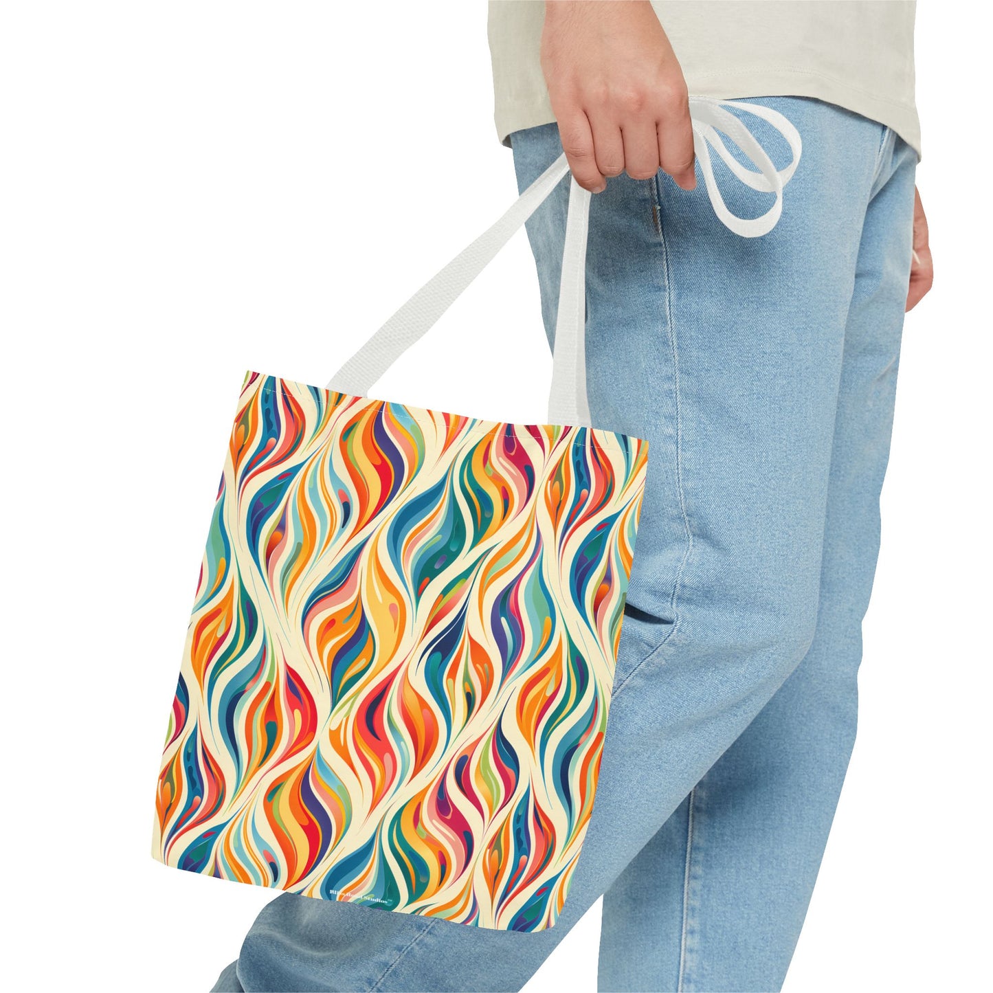 Modern Art Flames Tote Bag - Carry Our Modern Art Tote to Set Your Style Ablaze! Available in 3 sizes.