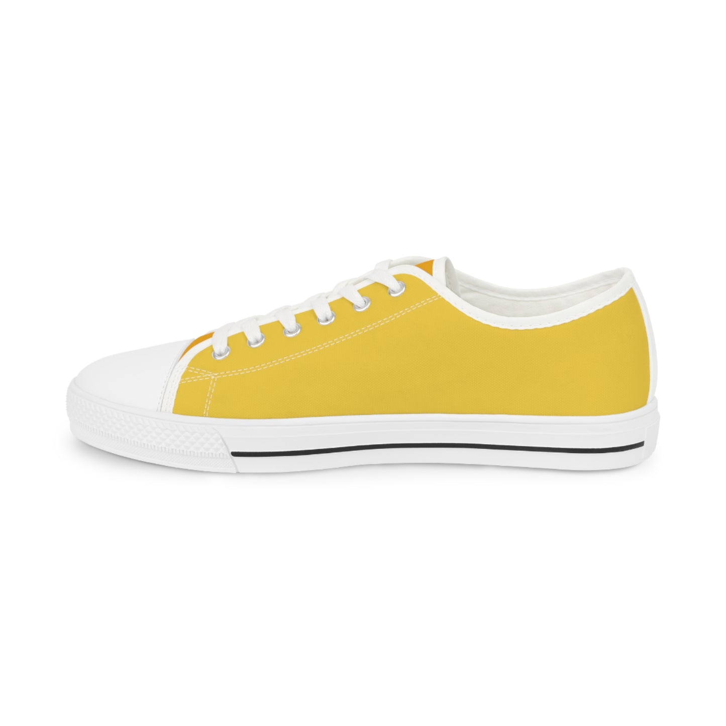 Daffodil Men's Two-Tone Low Top Sneakers - Brighten Every Step – Where Happiness Meets Bold Style!