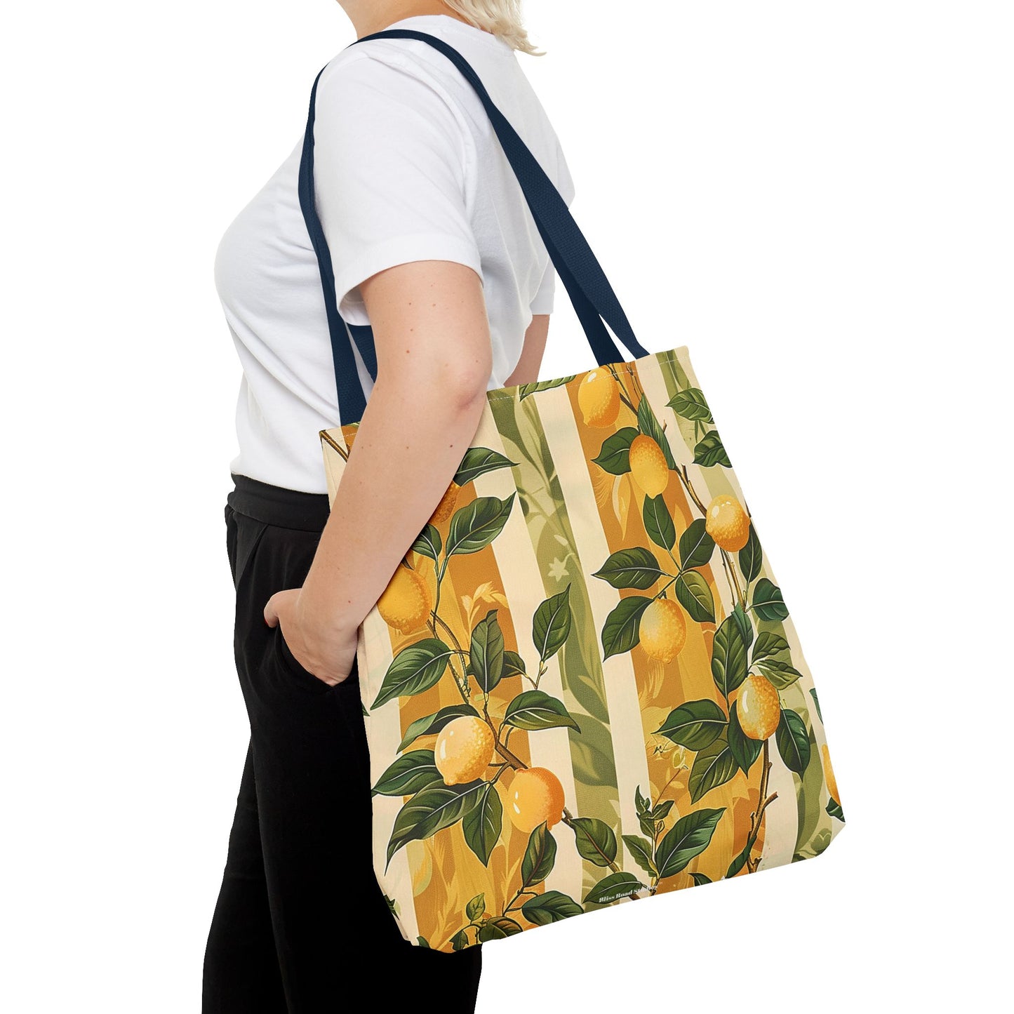 Lemon Grove Elegance Tote Bag - Fresh, Fruity, and Full of European Charm! Available in 3 sizes.