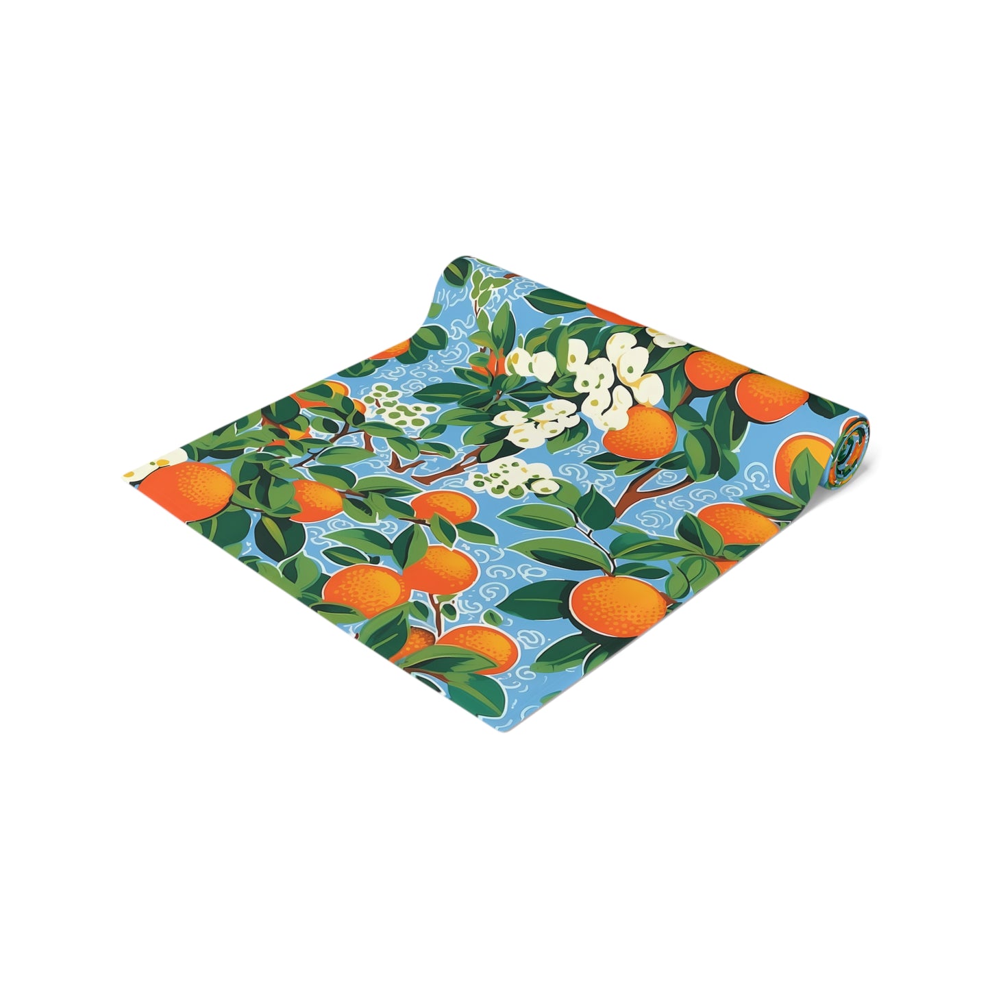 Citrus Blue Bliss Table Runner - Brighten Your Table with a Splash of Citrus Bliss! Available in 2 sizes.