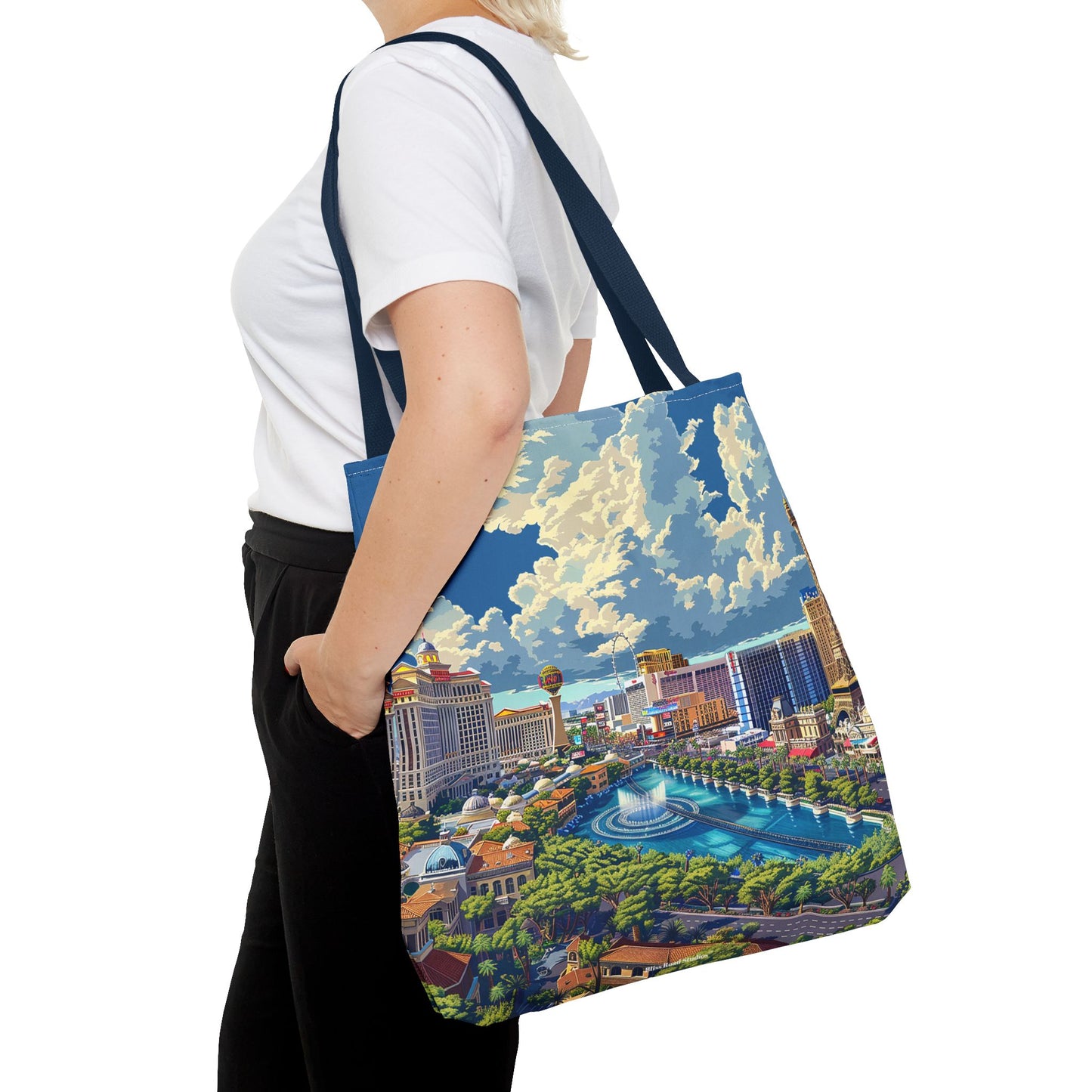 Viva Daytime Las Vegas Tote Bag - Bring the Vegas Vibe to Wherever You Roam! Available in 3 sizes.