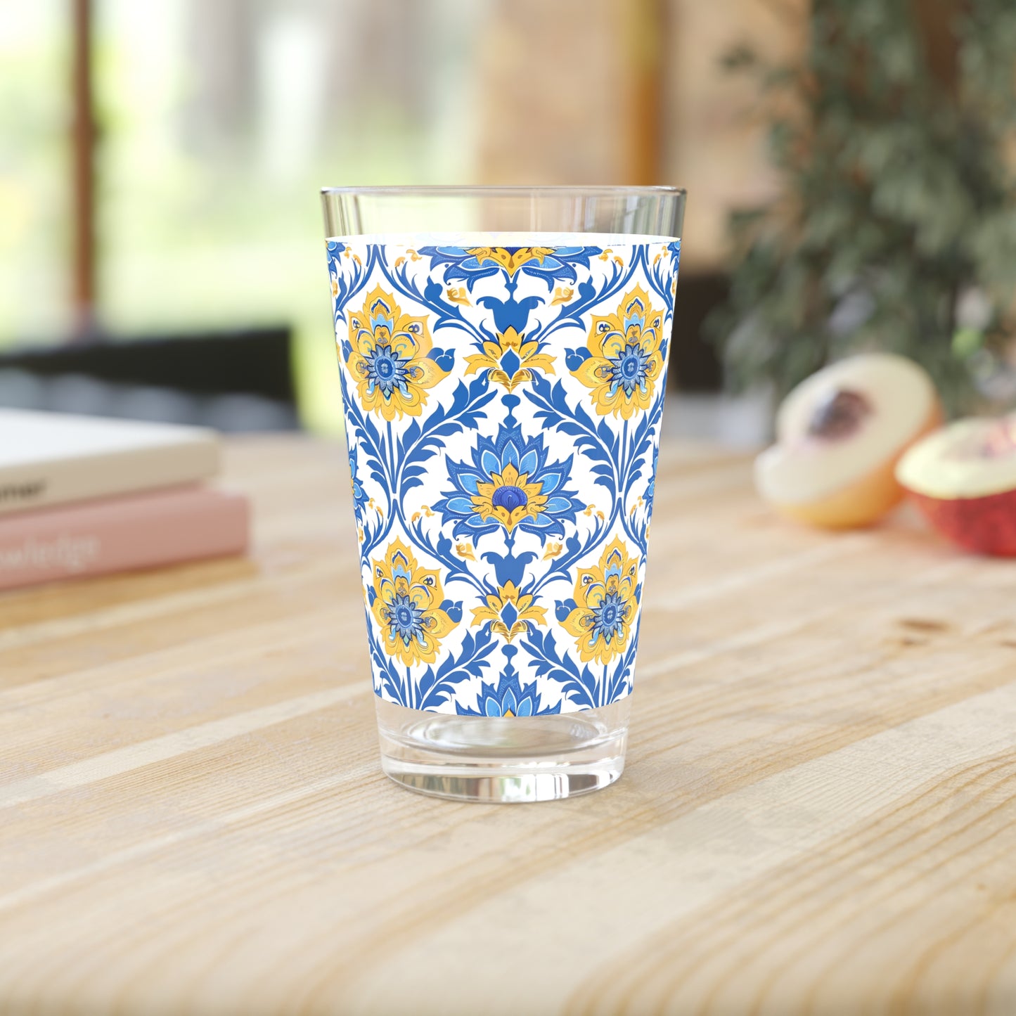 Heritage Bloom Pint Glass - 16 oz - Timeless Elegance, Modern Charm!