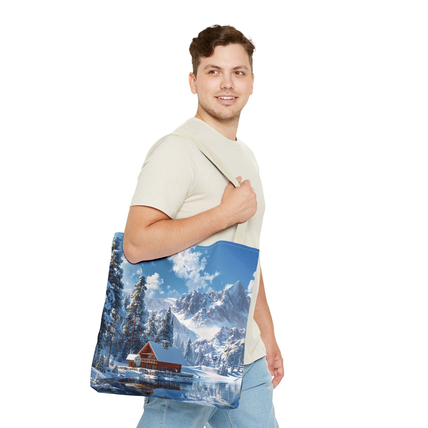 Winter Wonderland Retreat Tote Bag - Embrace Winter's Serenity with this Tote! - Available in 3 sizes.