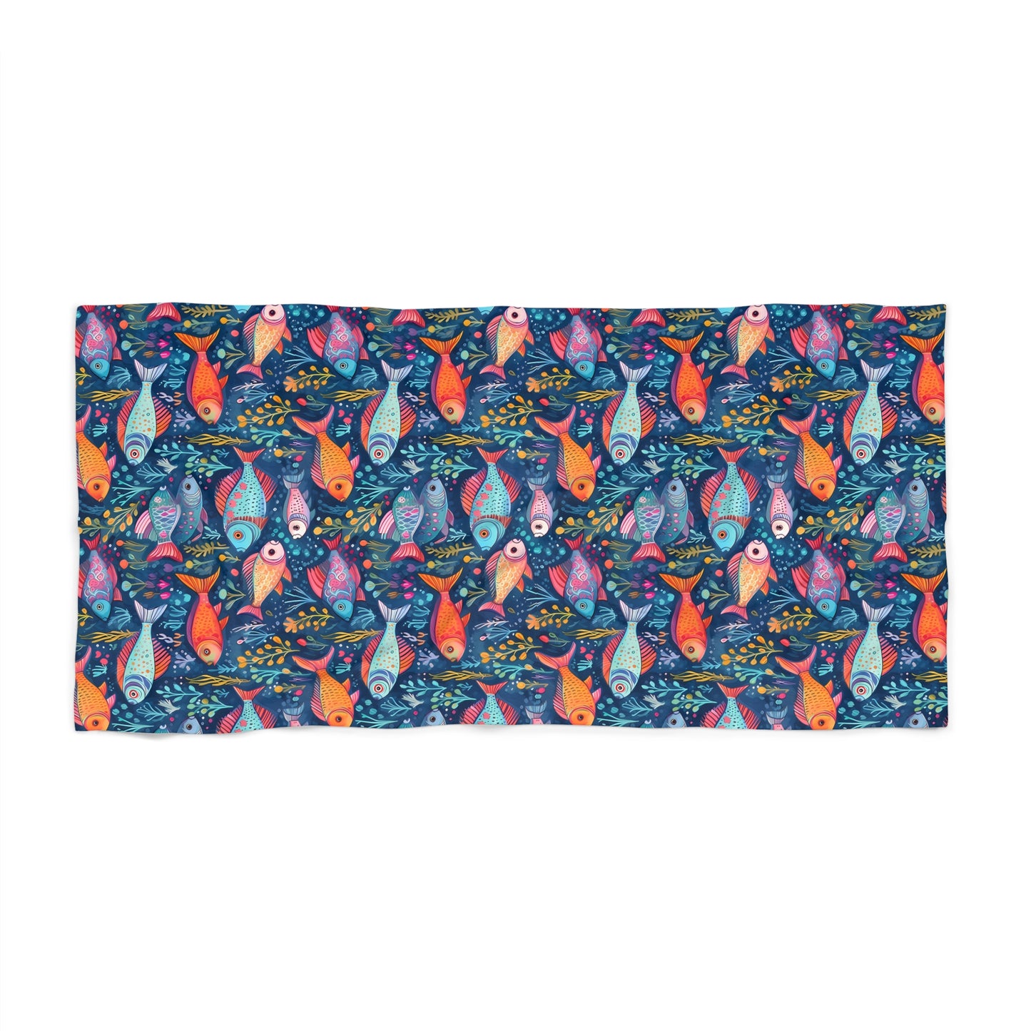 Fun Fish Luxurious Beach Towel - Dive into Adventures with our Fun Fish Towel! Available in 2 sizes.