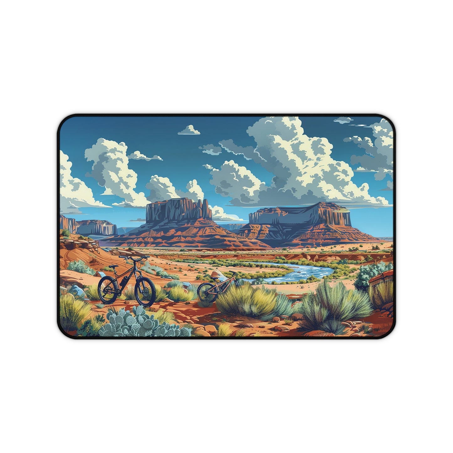 Desert Trails Desk Mat (Desk Pad) - Explore Your Workspace with our Desert Trails Mat! Available in 3 sizes.