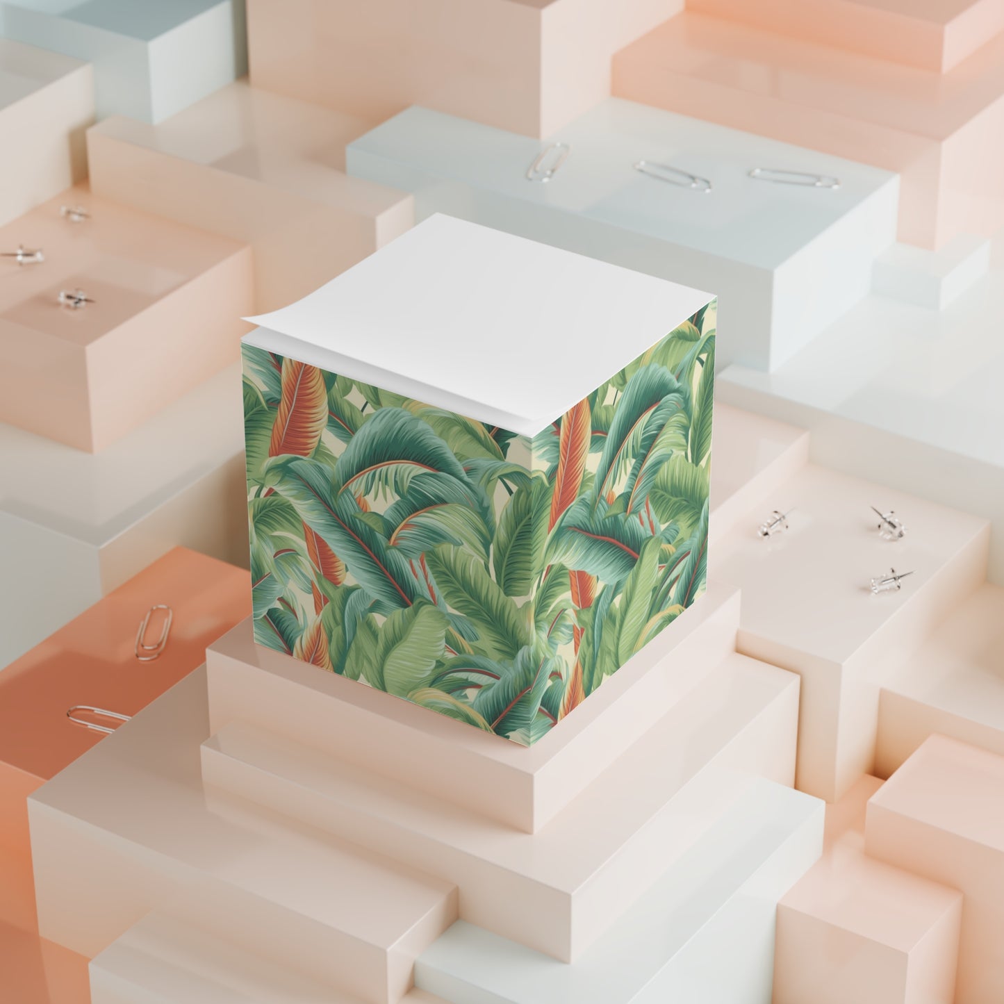 Tropical Old Miami Note Cube - Step Back in Time to Tropical Old Miami with Your Note-Taking!