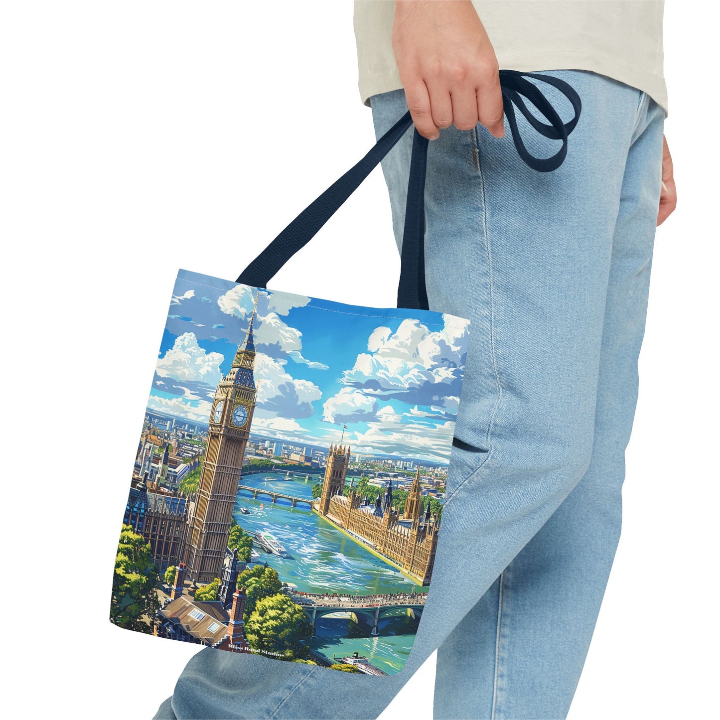 Big Ben River View Tote Bag - Carry the Timeless Charm of London's Iconic Skyline! Available in 3 sizes.
