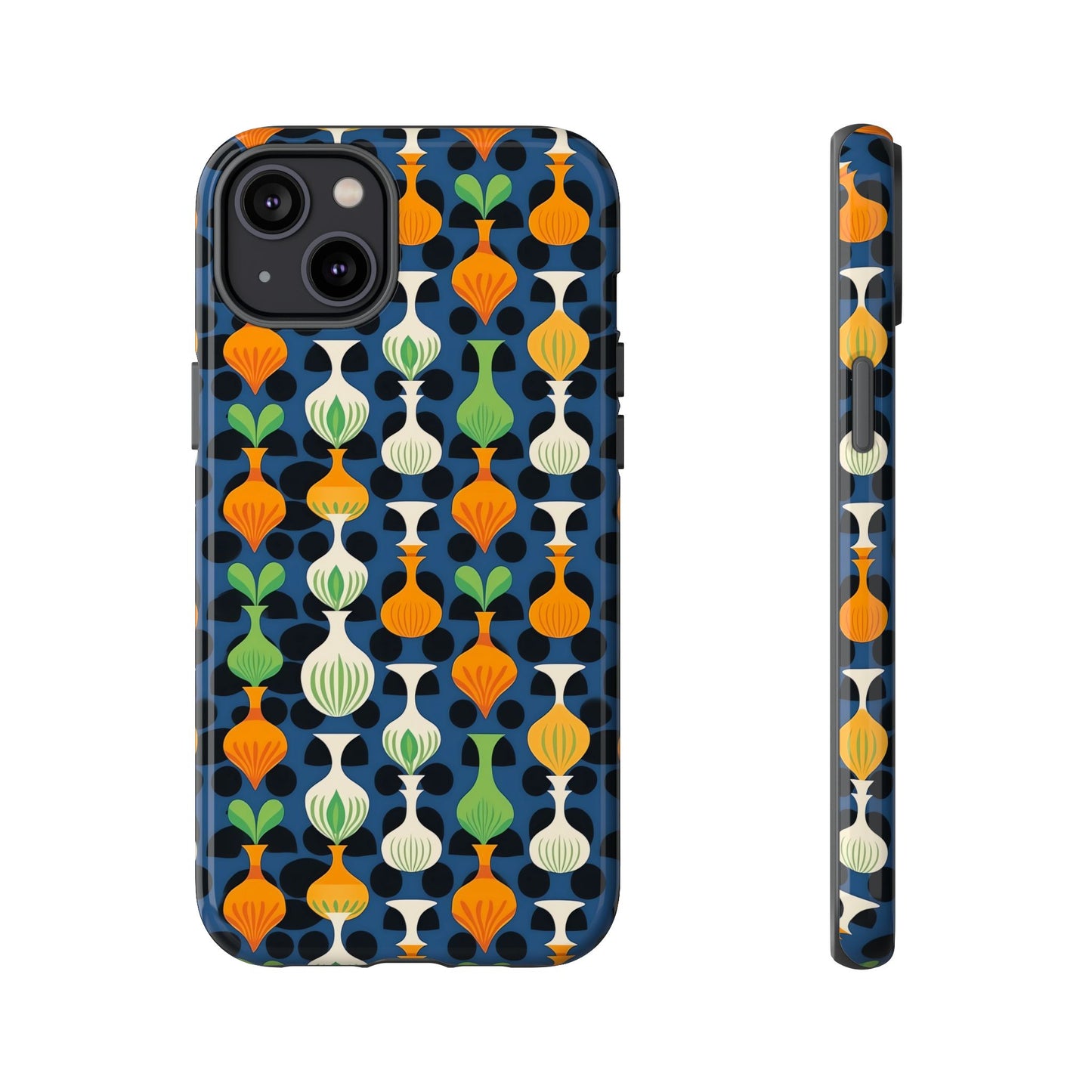 Mod Floating Vases Tough Phone Case for Apple iPhone, Samsung Galaxy, and Google Pixel.