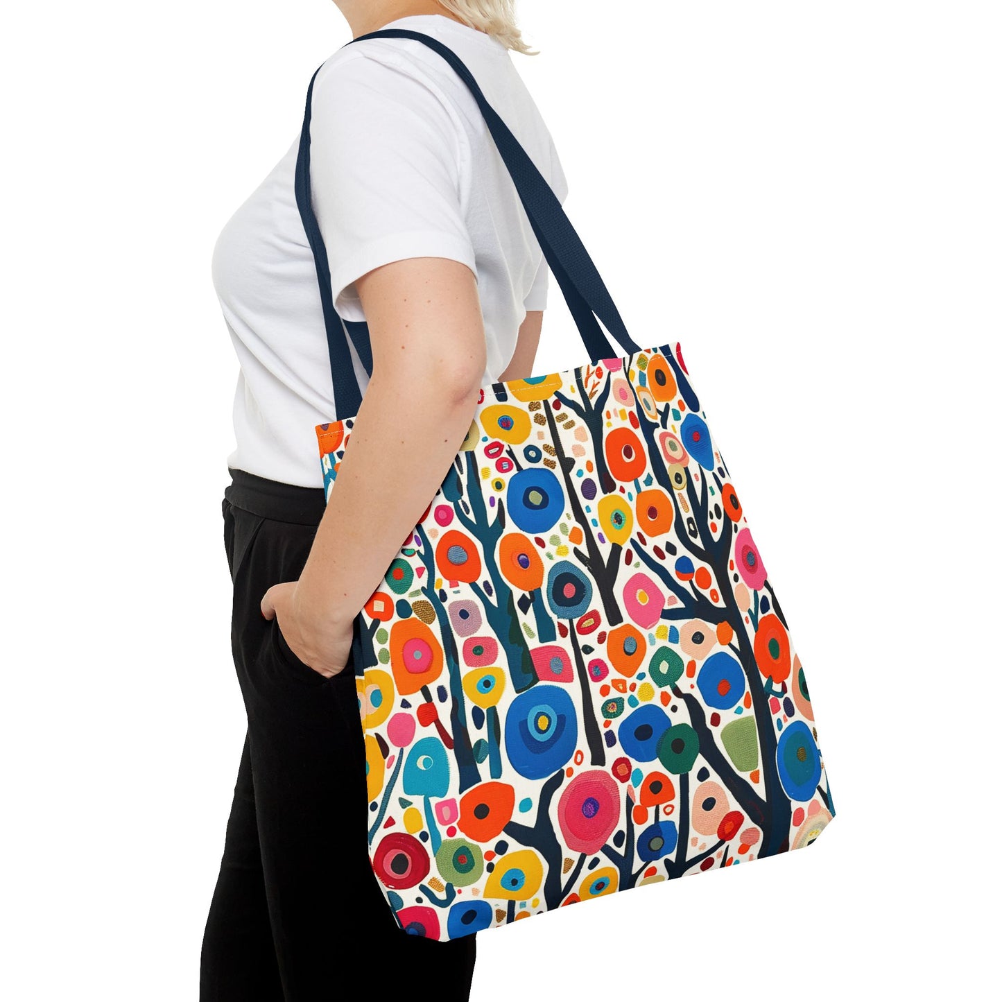 Poppy Forest Tote Bag - Step into a Colorful Wonderland! Available in 3 sizes.