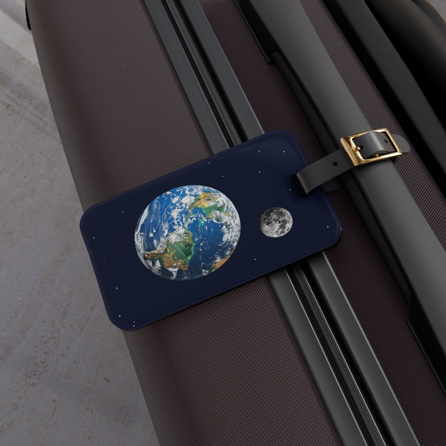 Cosmic Traveler Acrylic Luggage Tag - Fly Me to the Moon with Cosmic Traveler!