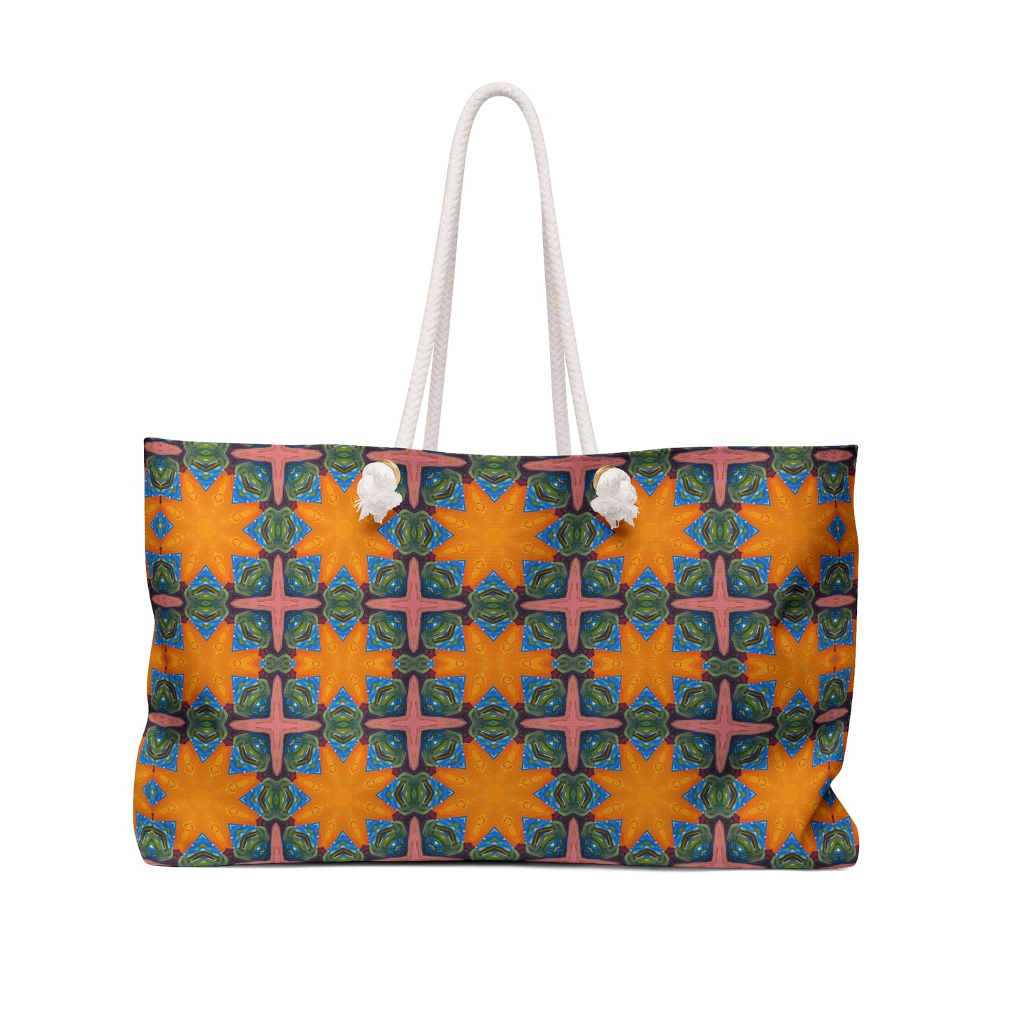 Starburst Mosaic Voyage Weekender Bag - Shine Bright - Carry a Tapestry of Color and Elegance Wherever You Go!