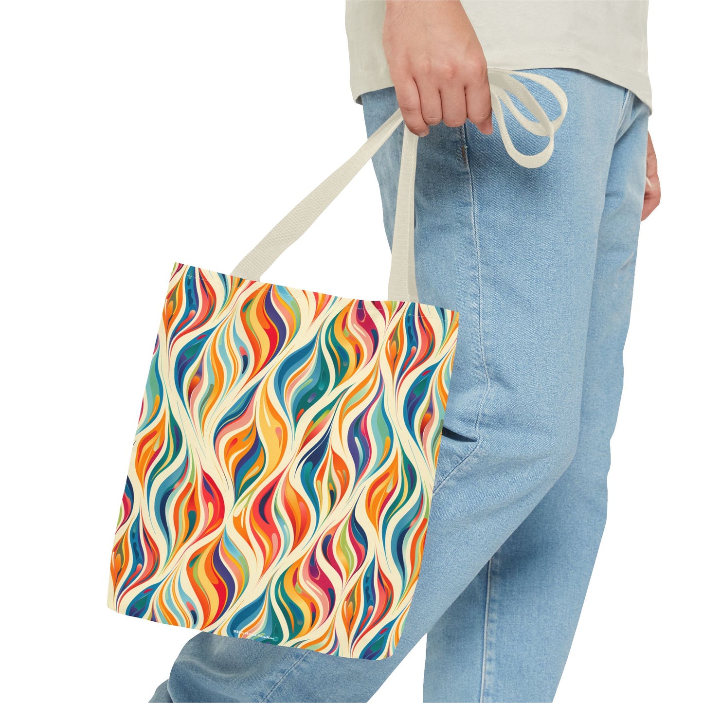 Modern Art Flames Tote Bag - Carry Our Modern Art Tote to Set Your Style Ablaze! Available in 3 sizes.