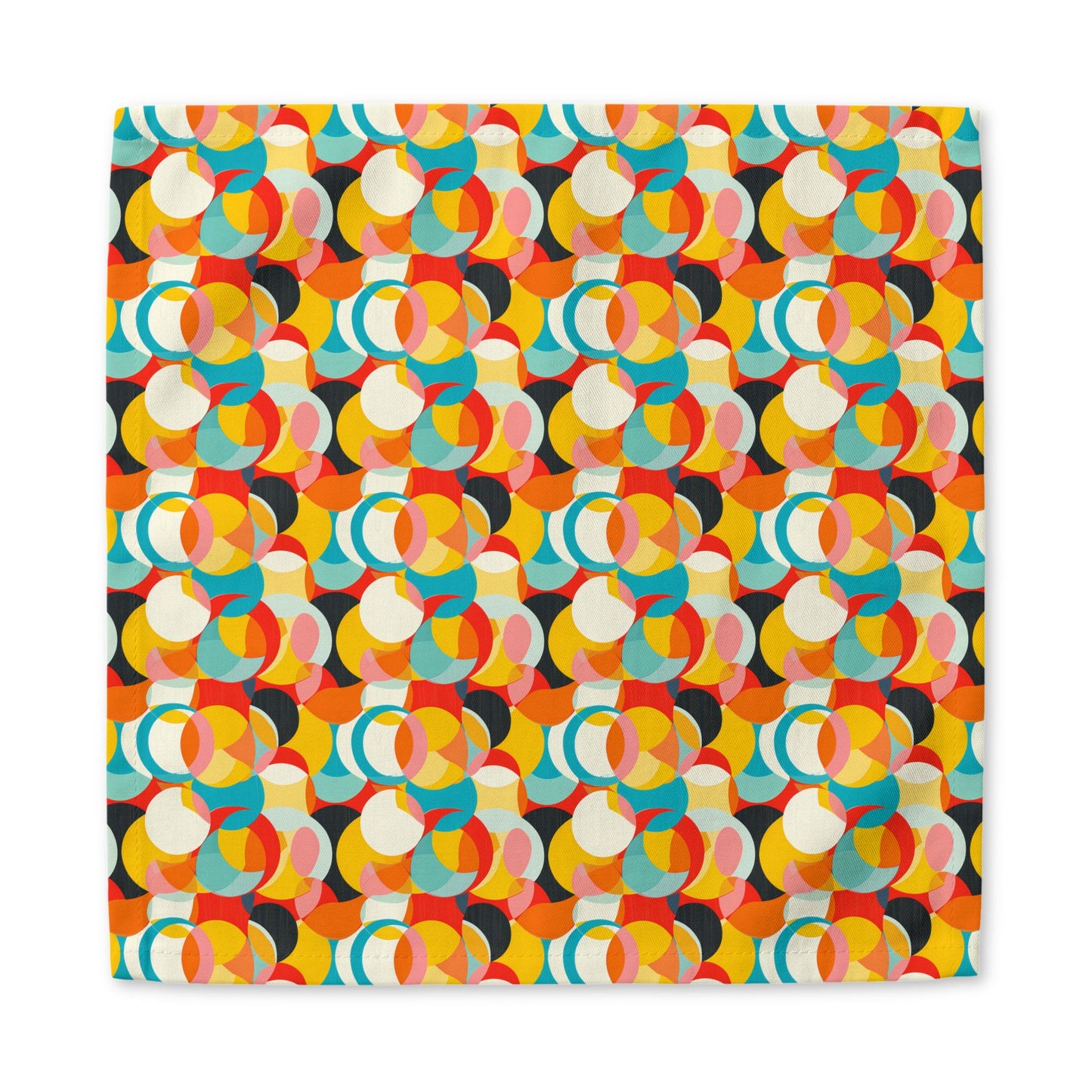 Mod Circle Medley cotton twill napkin