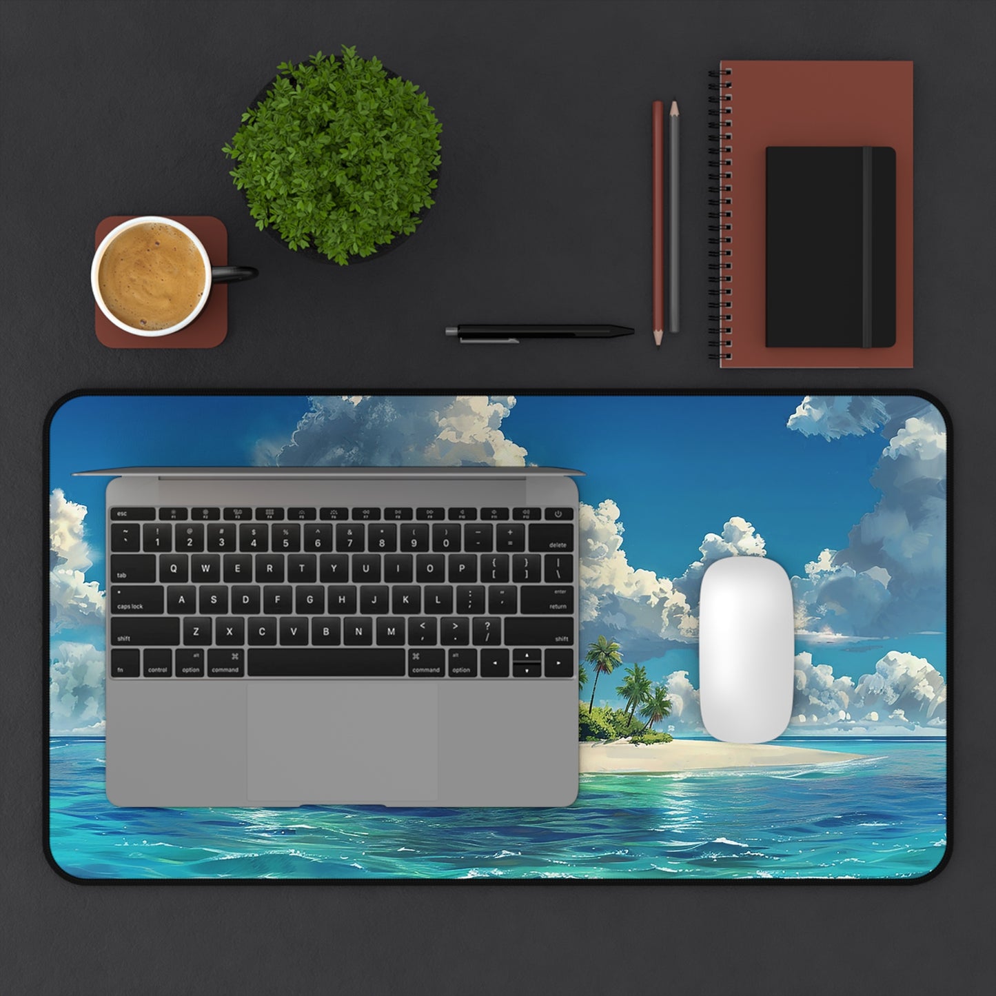 Island Daydreams Desk Mat (Desk Pad) - Escape to Your Personal Paradise! Available in 3 sizes.