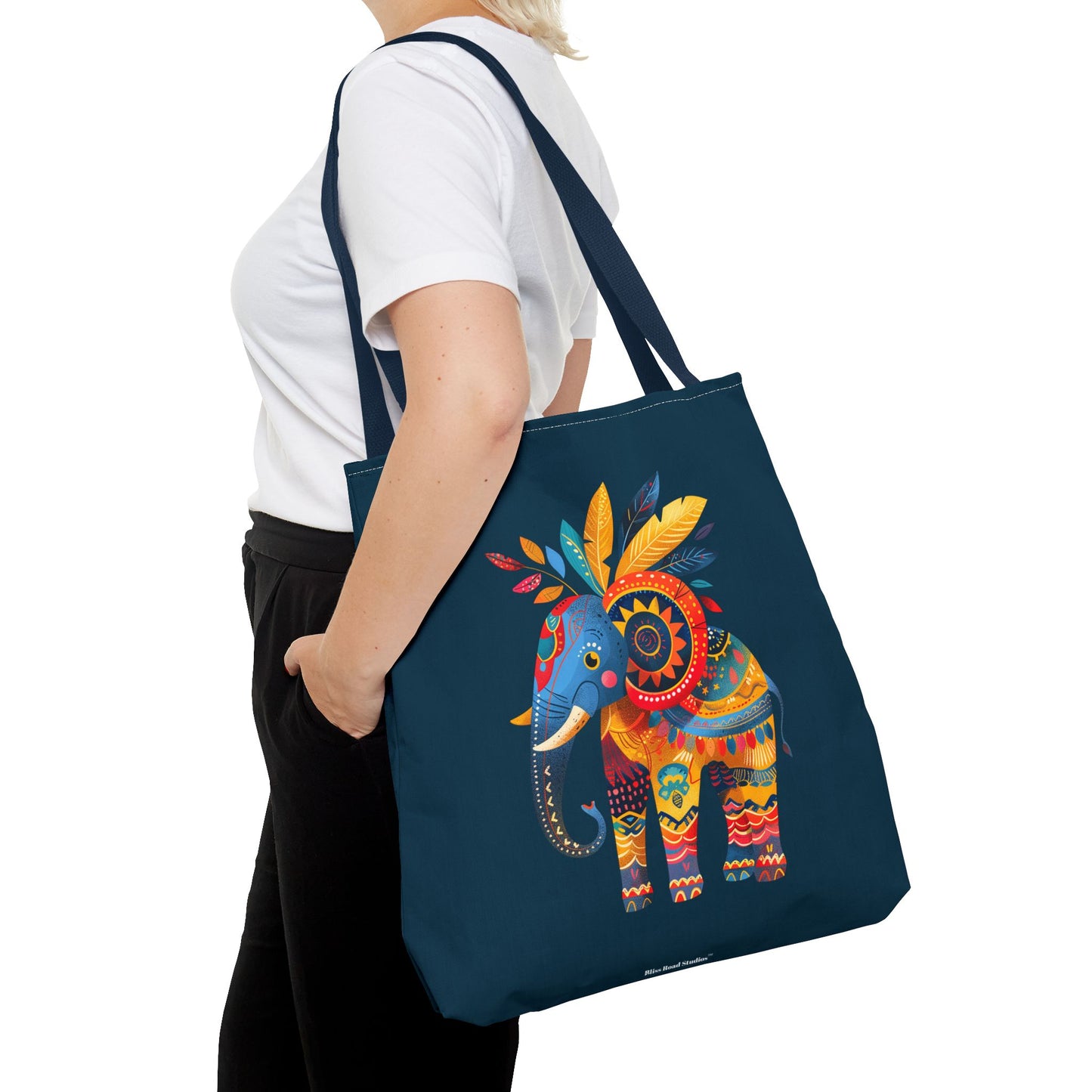 Ethnic Elephant Tote Bag - Carry the Spirit of the African Savanna with the Ethnic Elephant Tote! Available in 3 sizes.